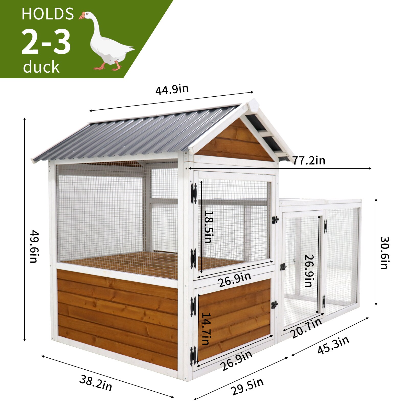 Maocao Hoom JL147368 Chicken-Coops-Rabbit-Hutches - View #3