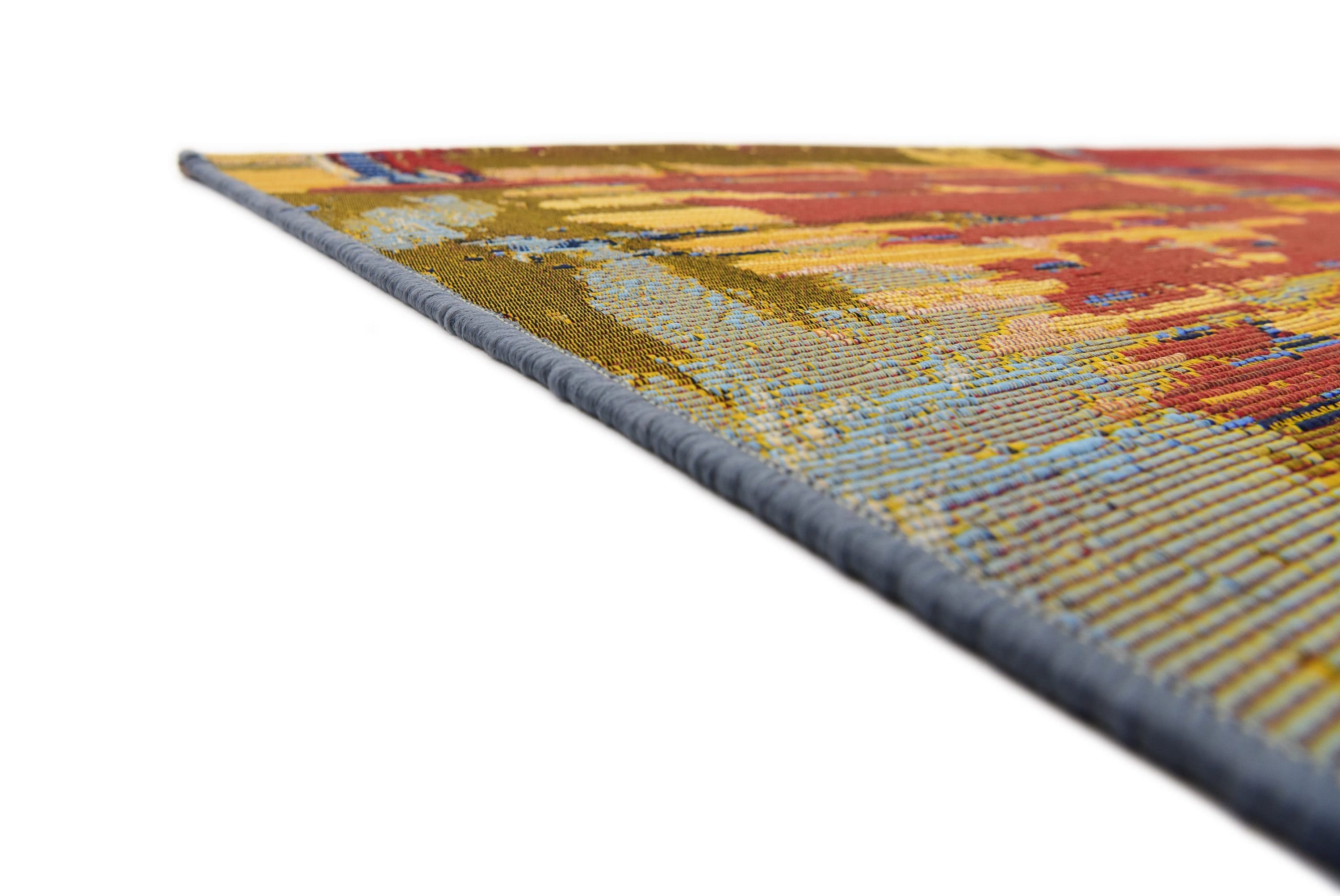 Multi-Color Abstract Outdoor Area Rug, 8' x 11'