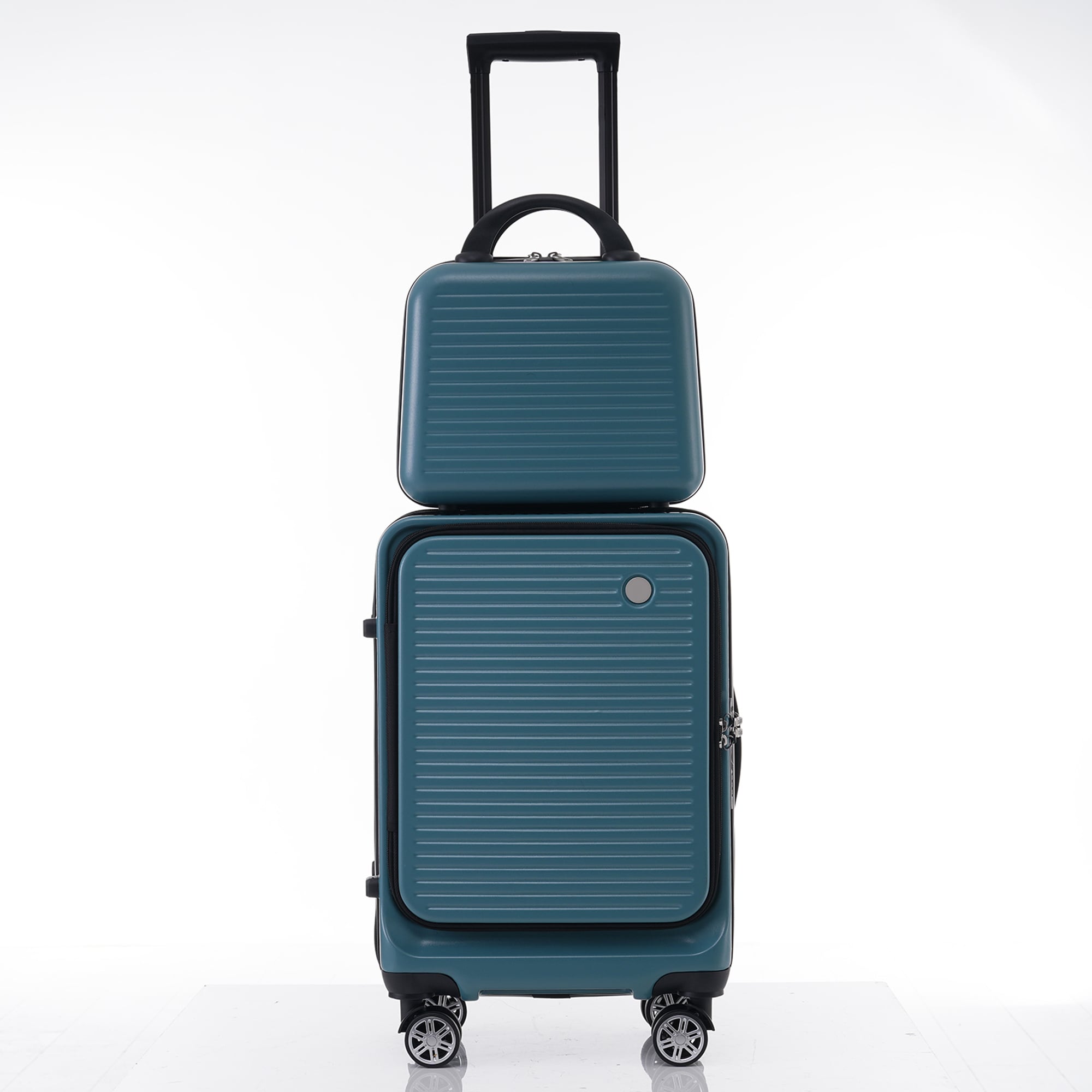 Bybafun YD9500044 13.8x8.9x22INCH Blue Plastic Hardshell Suitcase 2 -Bag