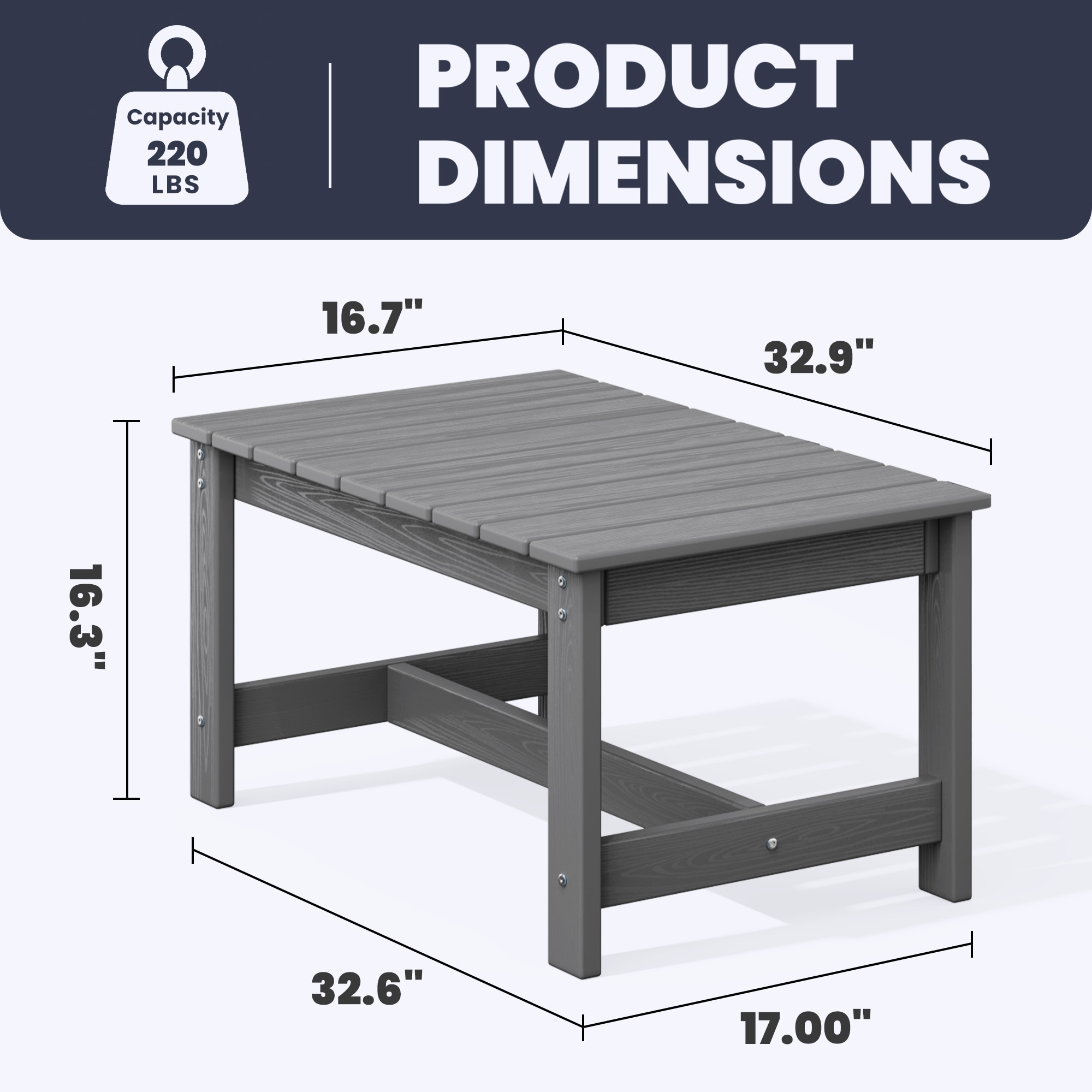 JEAREY PEHKKFZ-GY Patio-Tables - View #3
