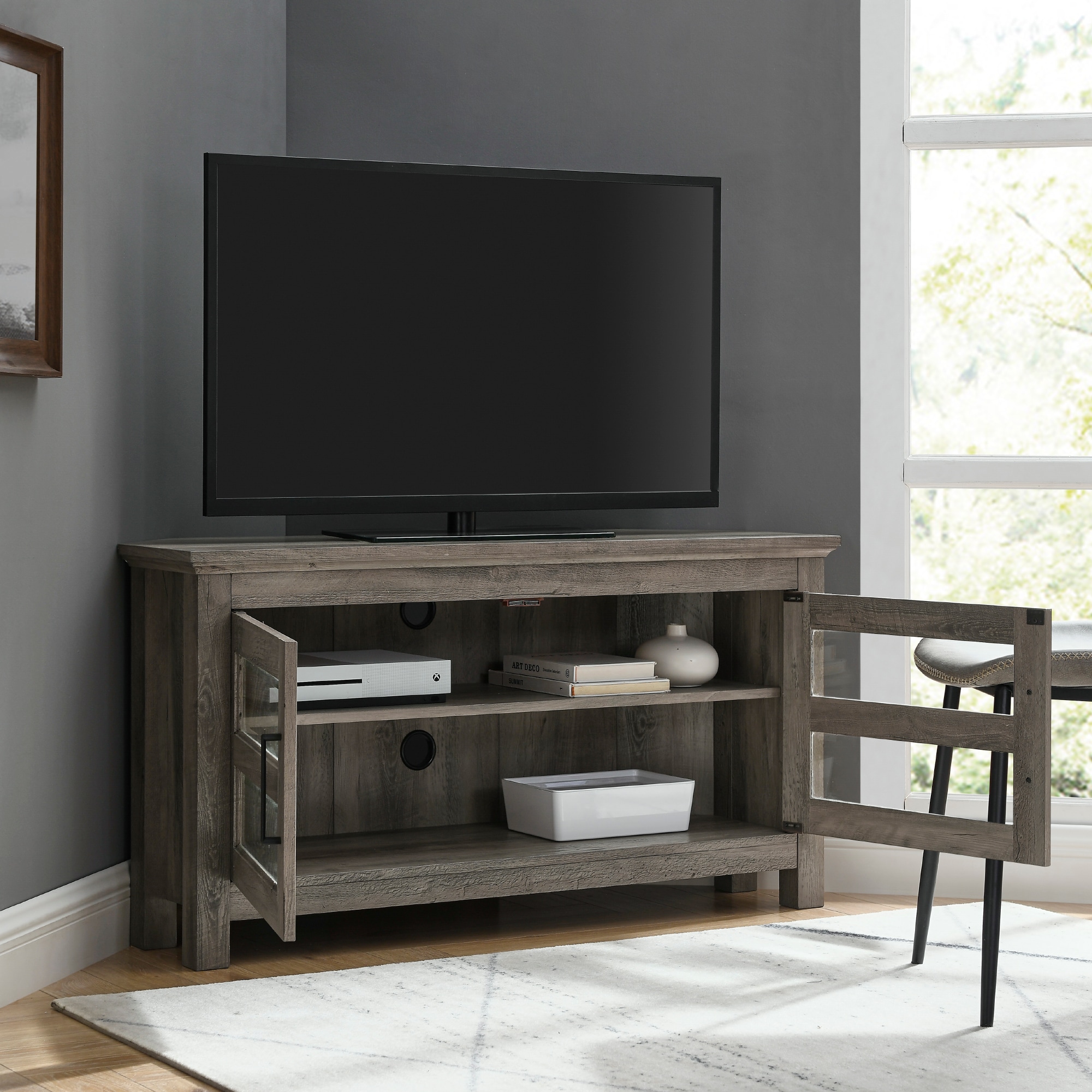 Walker edison deals tv stand corner