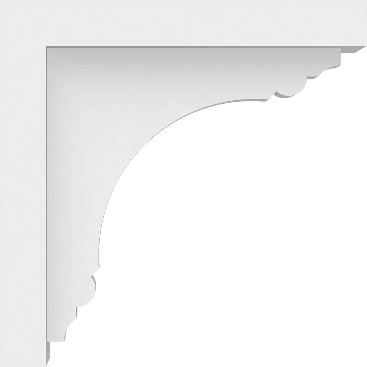 Ekena Millwork BKTP02X07X07WAR Exterior-Brackets-Braces - View #3