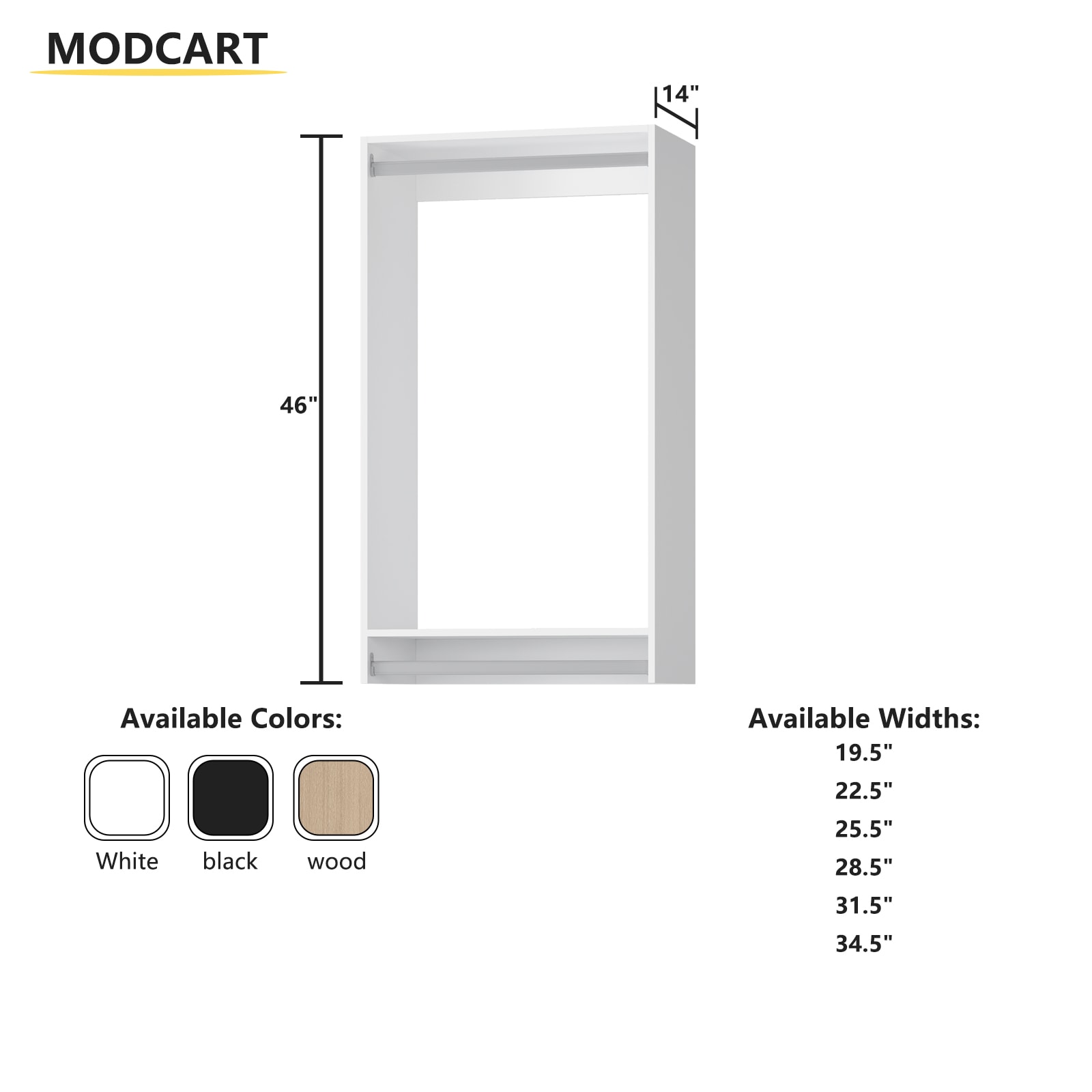 LOVMOR SF-R-G02-W315 Wood-Closet-Tower - View #3