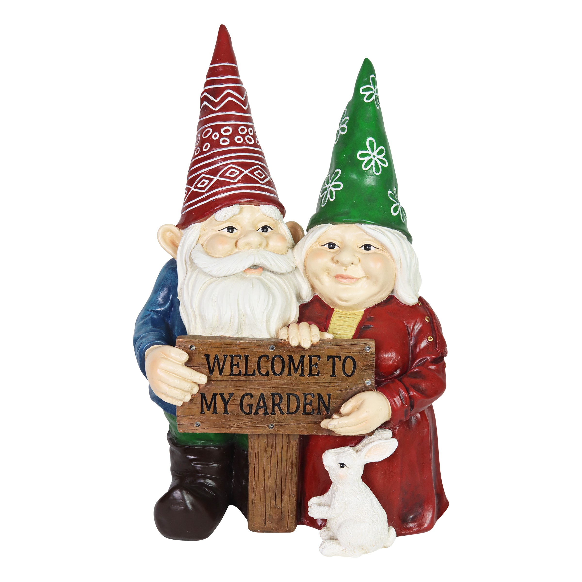 Exhart 71844-RS 22.64-in H x 14.96-in W Multiple Colors/Finishes Gnome Garden Statue