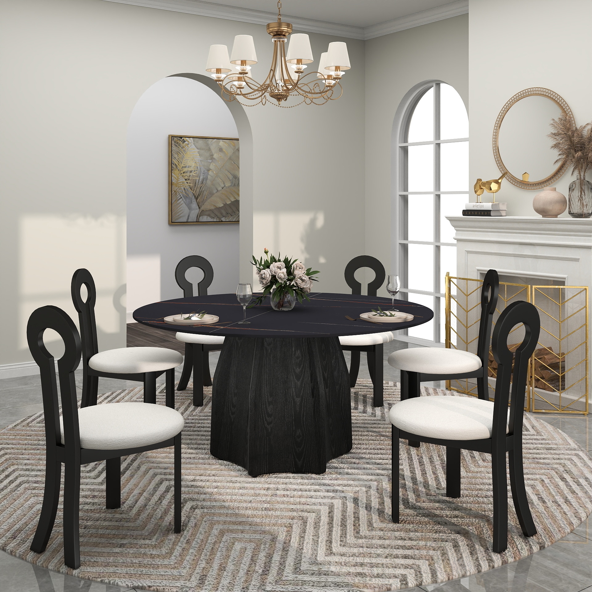 BuotiqHom DH-AT-150B-7B Dining-Tables - View #6