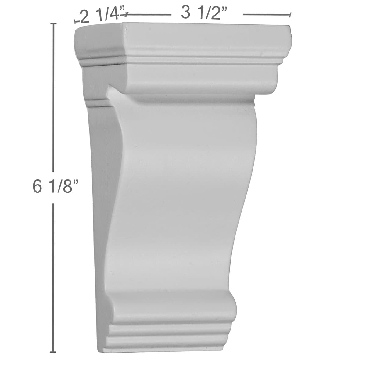 Ekena Millwork COR03X02X06NO corbels - View #2