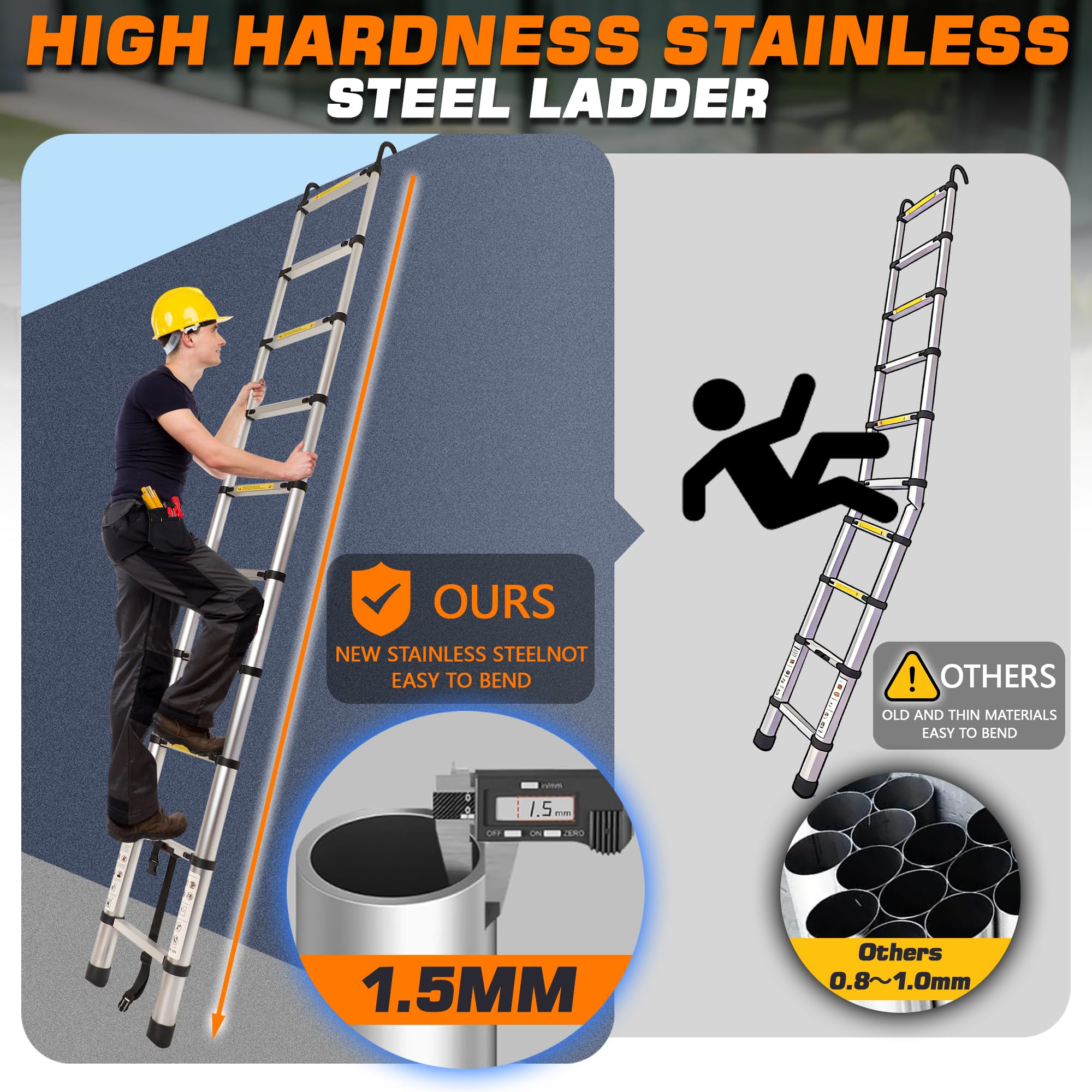 SenQWFa LDC0827C499 Extension-Ladders - View #3