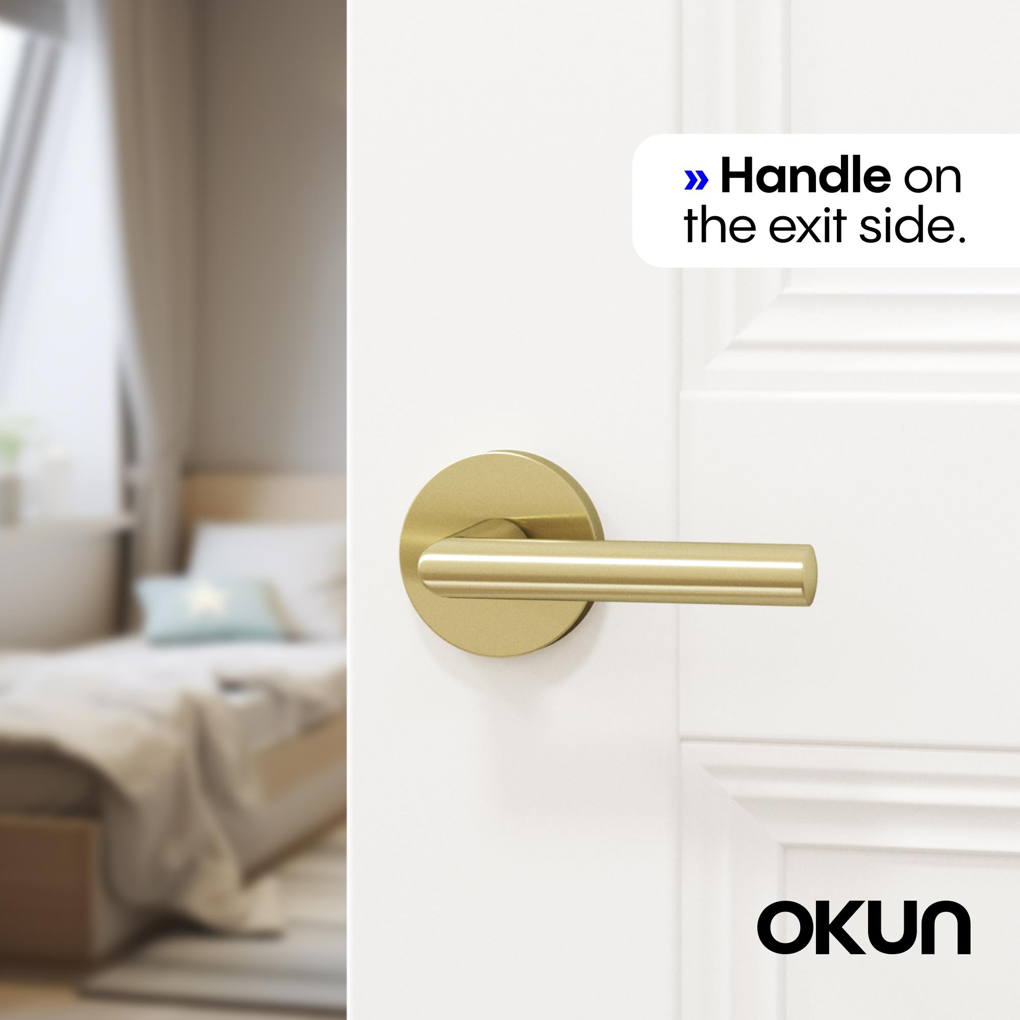 OKUN Stark Brushed Champagne Gold Interior or Hall/Closet Passage