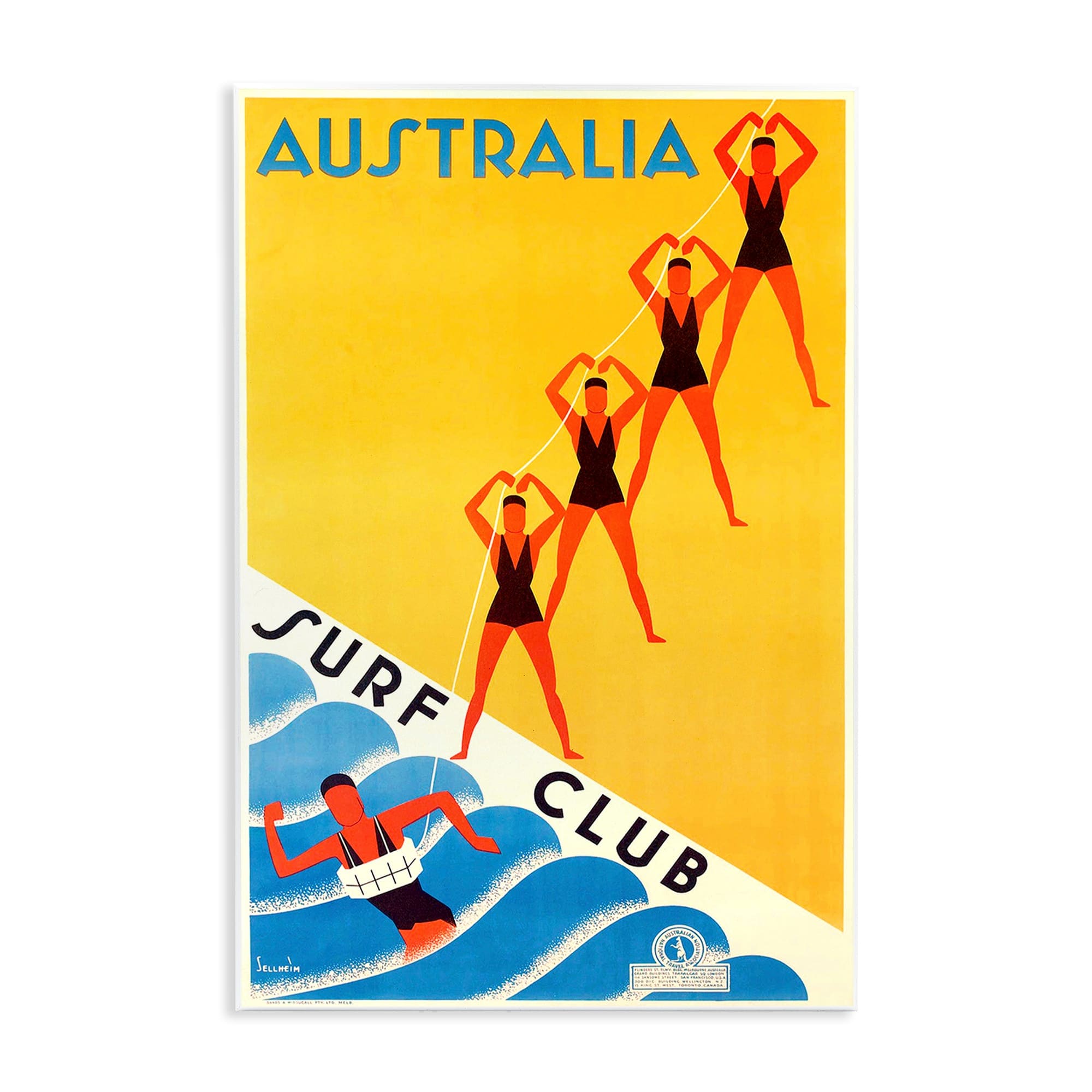 Stupell Industries Australia Surf Club Wall Plaque Art