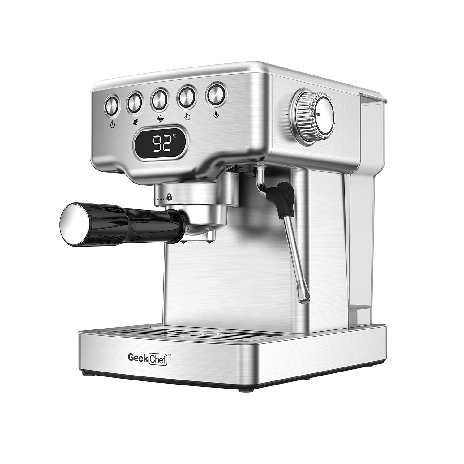 Bella High Powered Personal Fancy Coffee Machine Steam Espresso Maker,  Black 