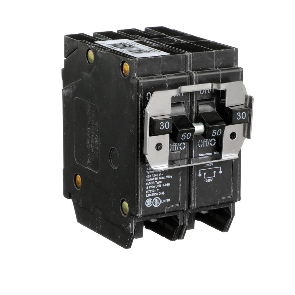 Eaton Type BR 30-amp 2-Pole Quad Circuit Breaker in the Circuit ...