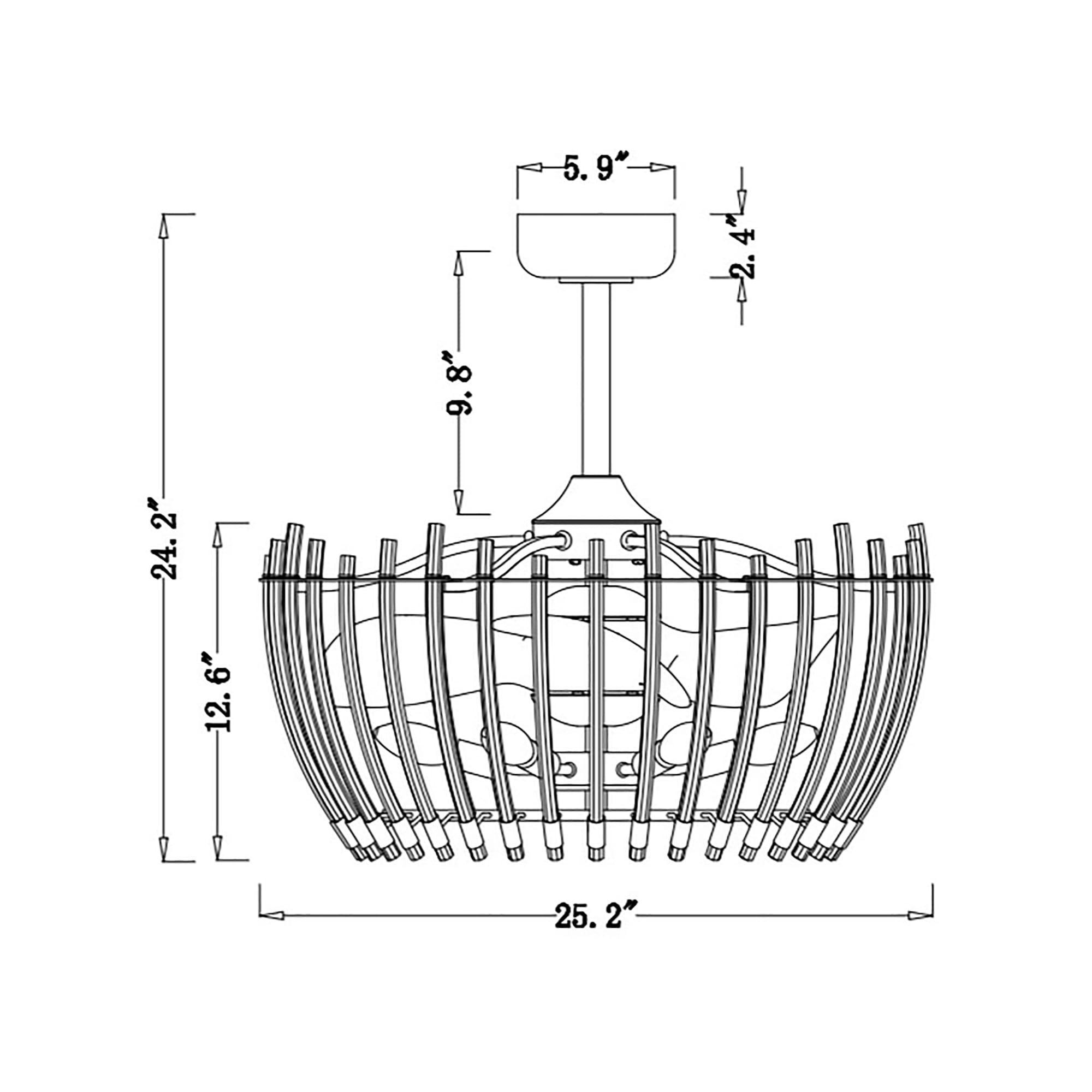 Home Accessories Inc DW01W29MG Ceiling-Fans - View #9