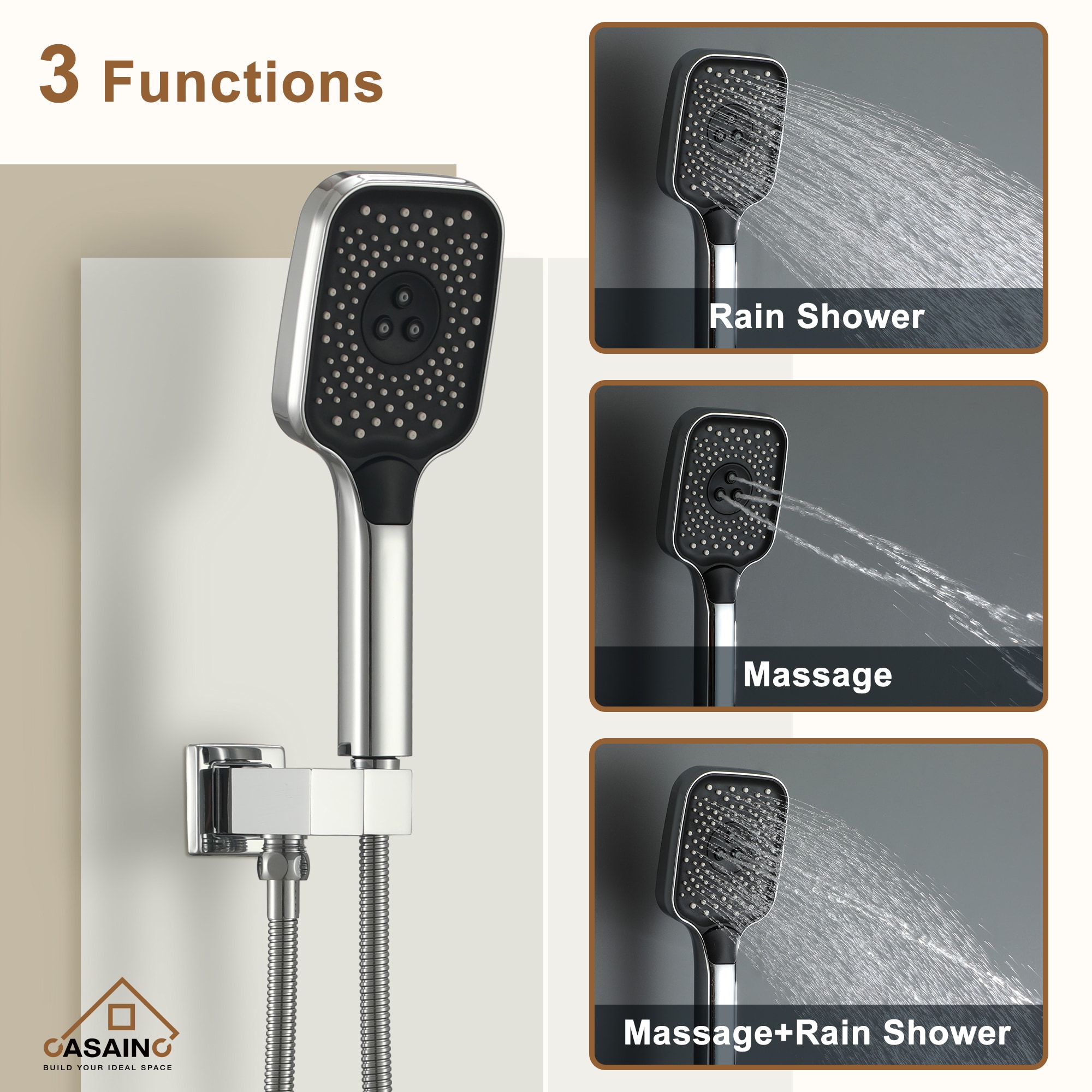 CASAINC CS6222-12CH Showerhead-Bar-Panels - View #8