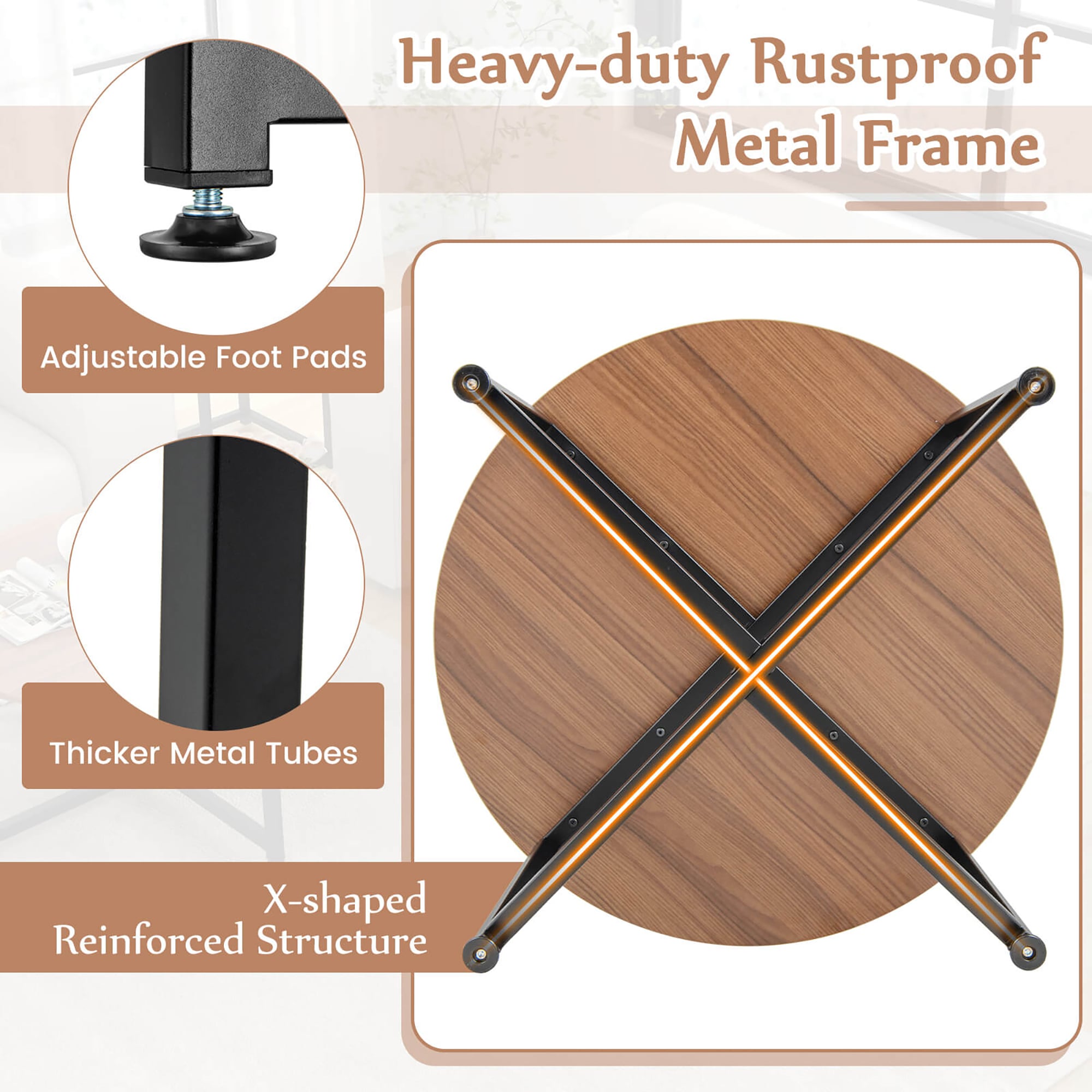 Costway HCST03466 Coffee-Tables - View #4