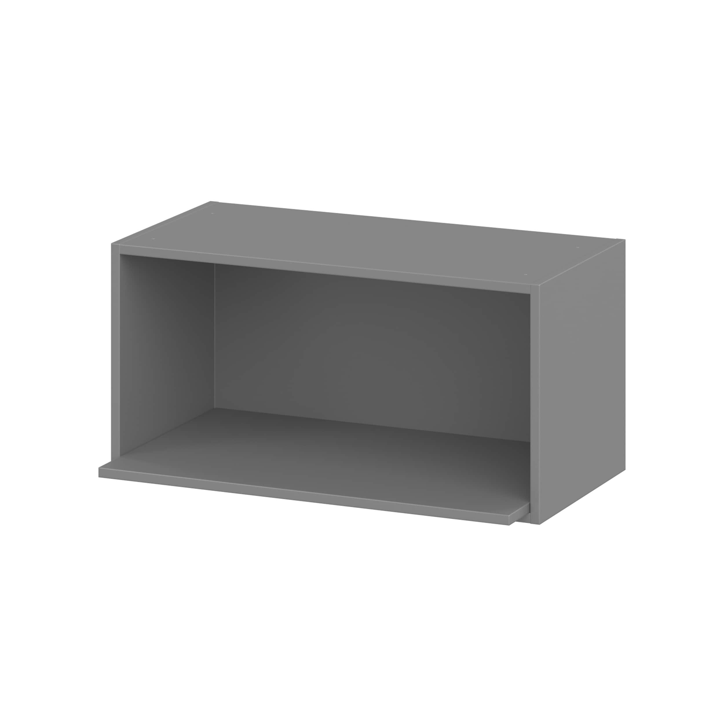 Hugo&Borg Beaumont 30-in W x 15-in H x 14-in D Slate Gray Microwave Wall Fully Assembled Cabinet (Recessed Panel Style)