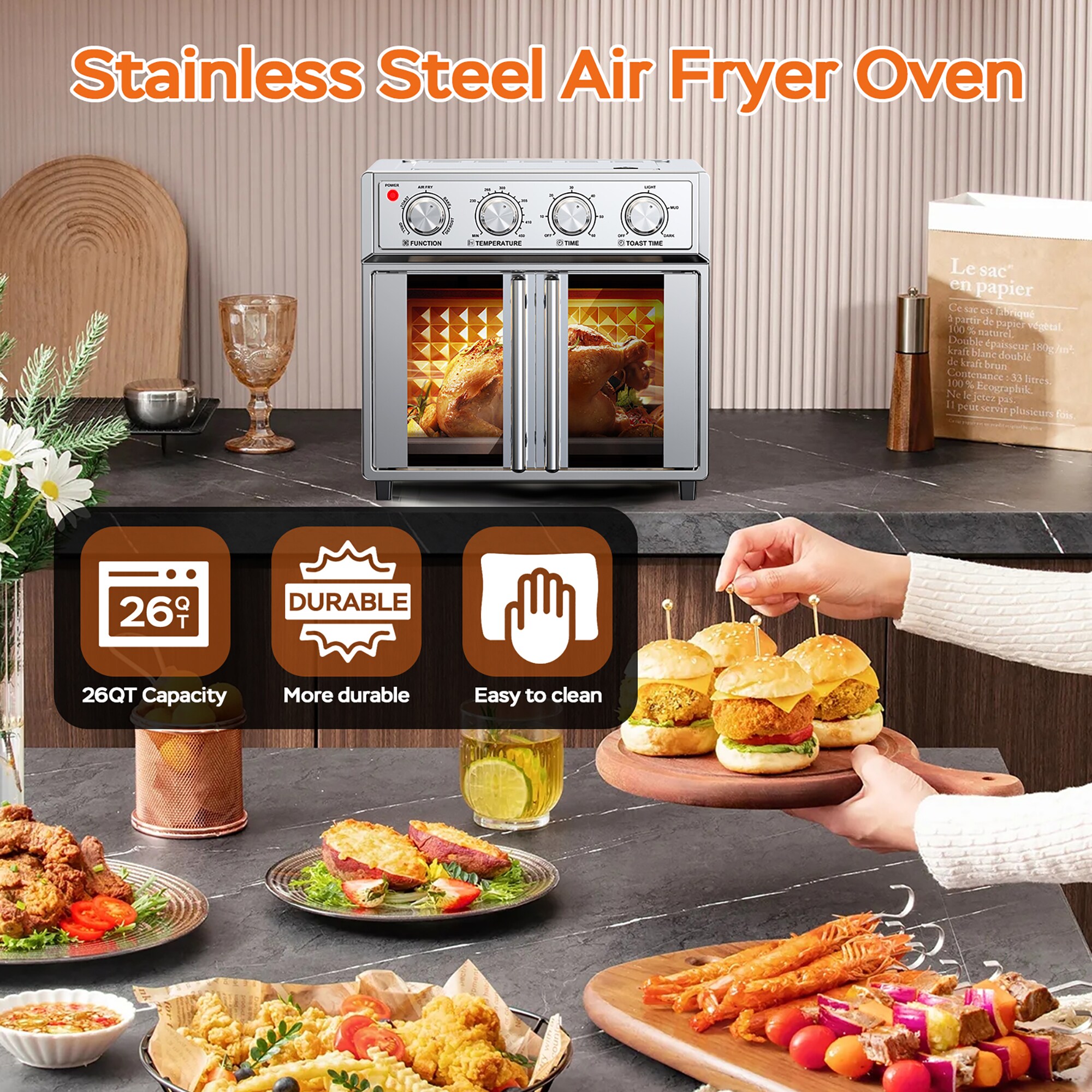 Elite Gourmet CLF-P401504 Countertop-Toaster-Ovens - View #3