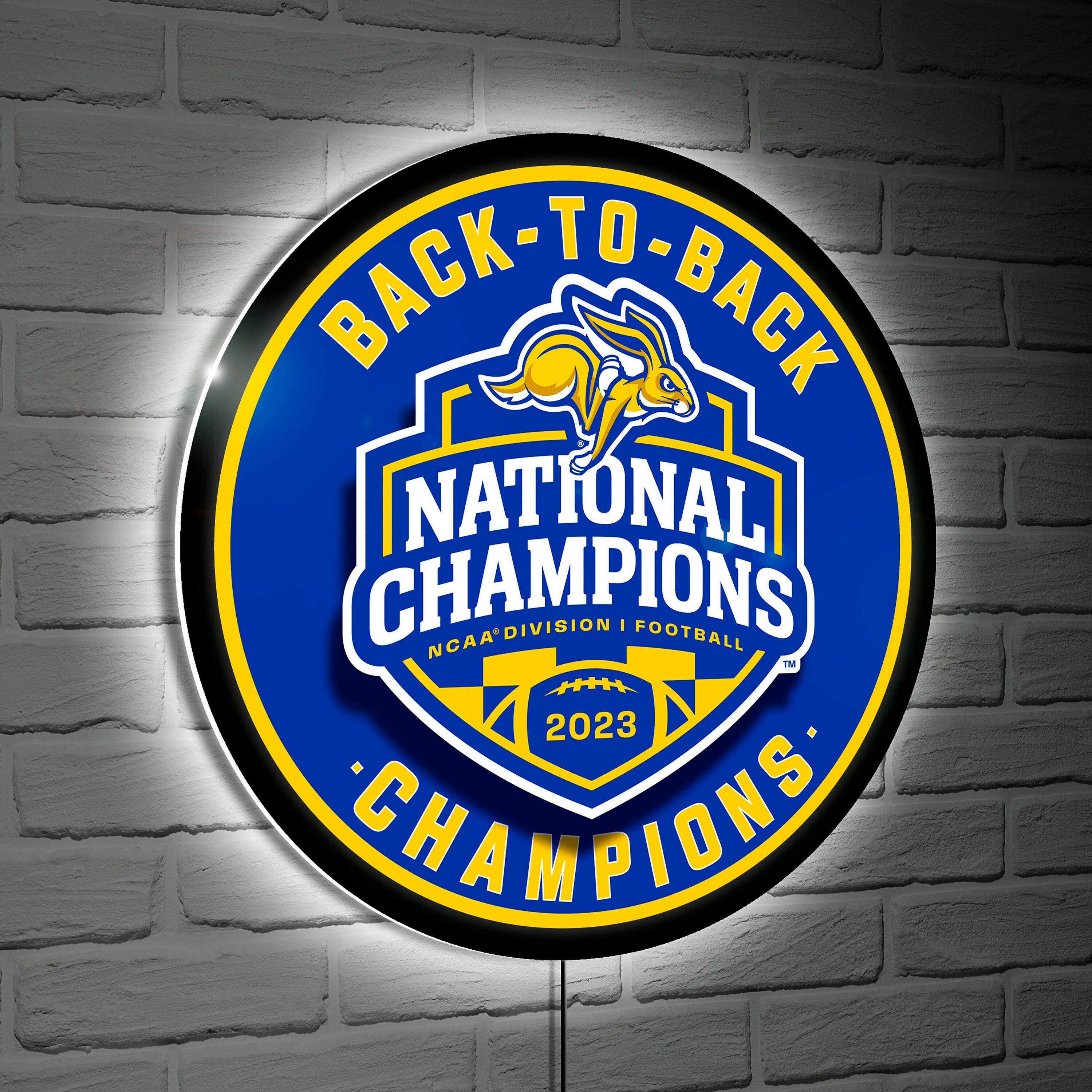 Evergreen 8LED5015RDC South Dakota State Jackrabbits 23-Inches W x 23-Inches H Acrylic Sports Wall Phrases Wall accent
