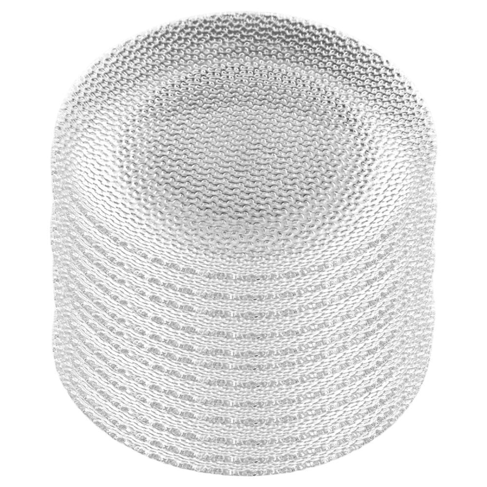 Slickblue 12-Piece Clear Glass 7.5-in Salad Plate Set Round Pebble Pattern Tableware for Everyday Dining and Entertaining