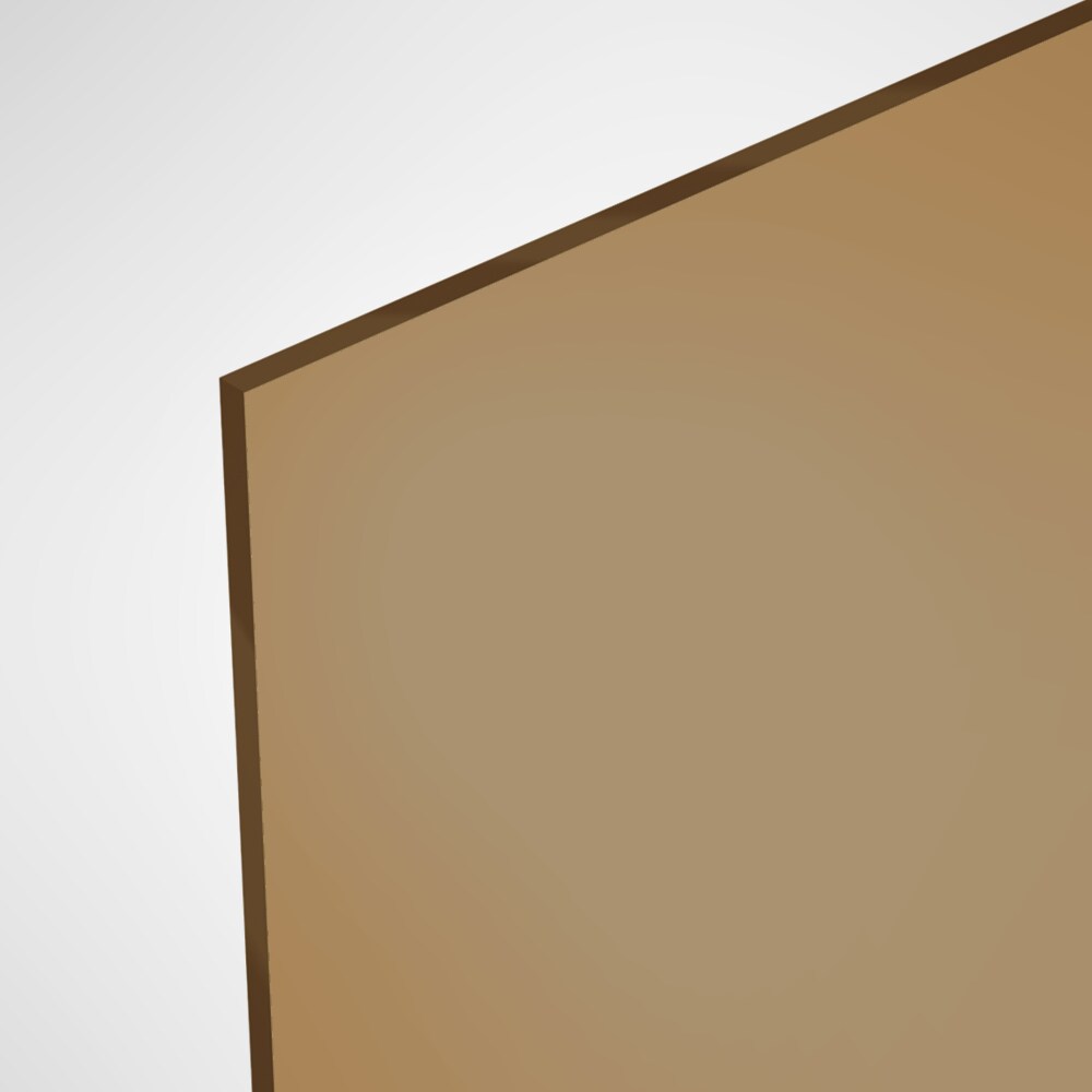 OPTIX Acrylic 0.093-in T x 30-in W x 36-in L Bronze Acrylic Sheet