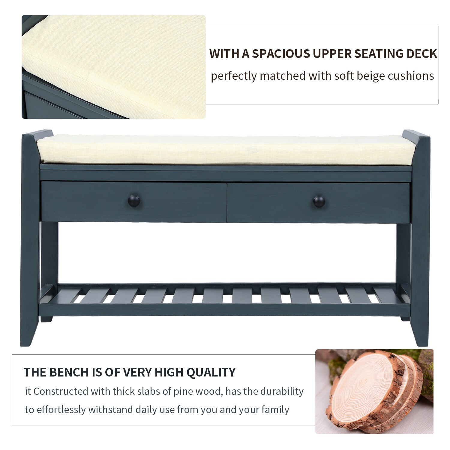 Streamdale Furniture WF195386AAM bench - View #7