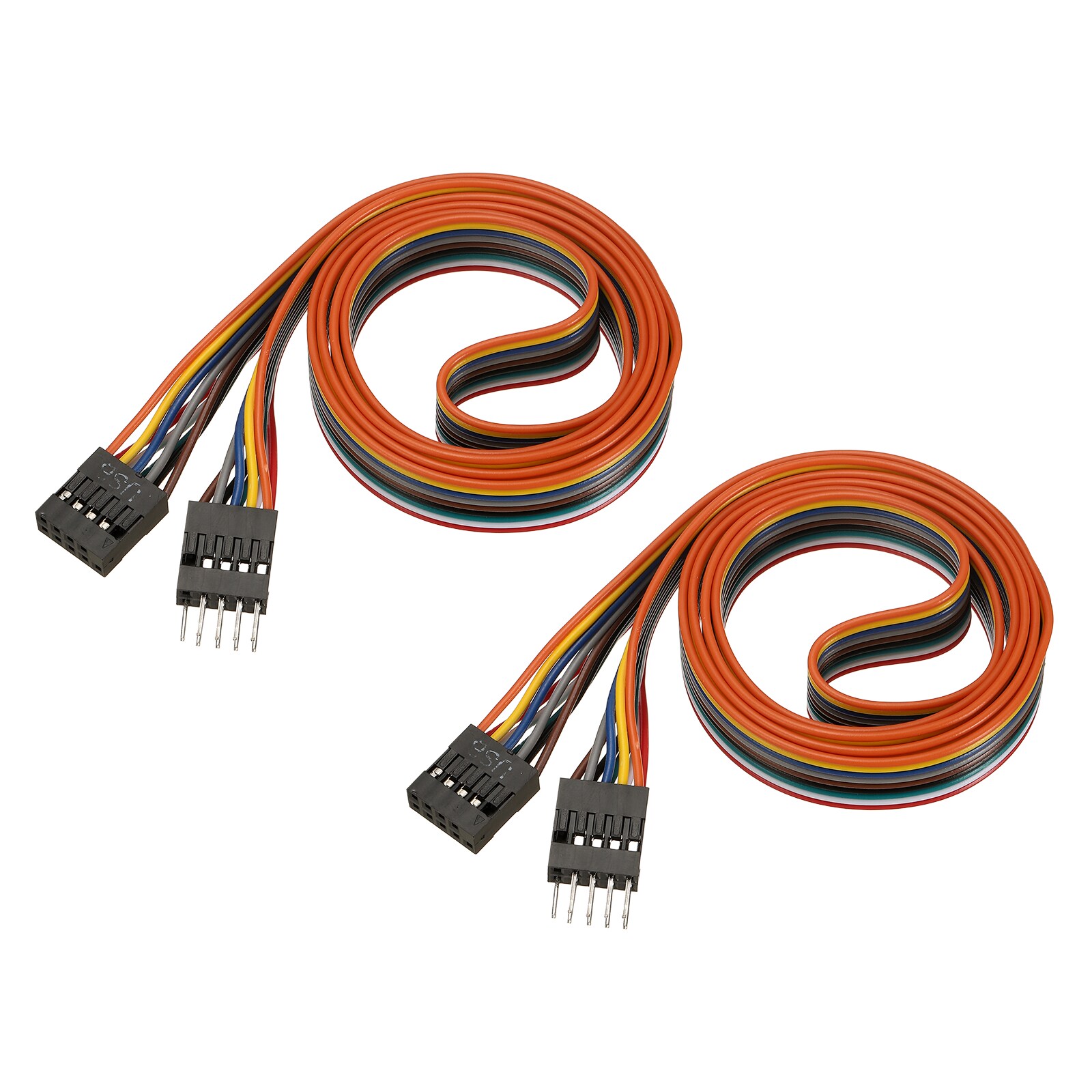 Unique Bargains 2pcs USB Header Extension Cable 35.4 Inch USB 2.0 9-Pin Male to 9-Pin Female Internal Motherboard Header Cable Fits USB Ports/Expansion Cards/Motherboard Ports Colorful