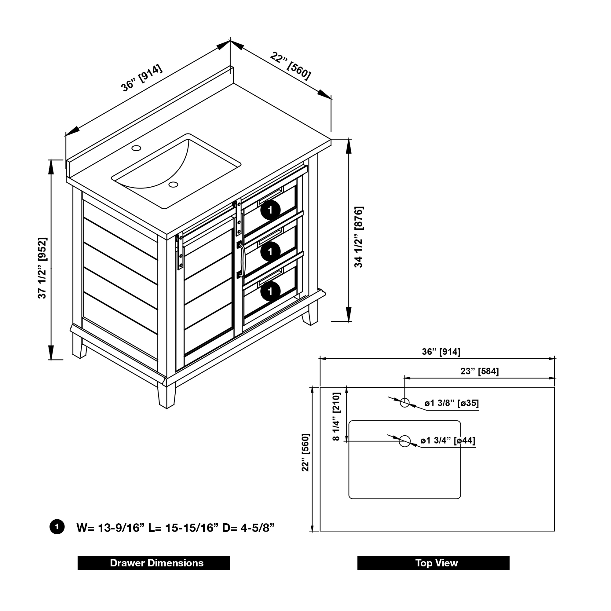 OVE Decors 15VVAR-EDEN36-122 Bath-Vanity-Combo - View #18