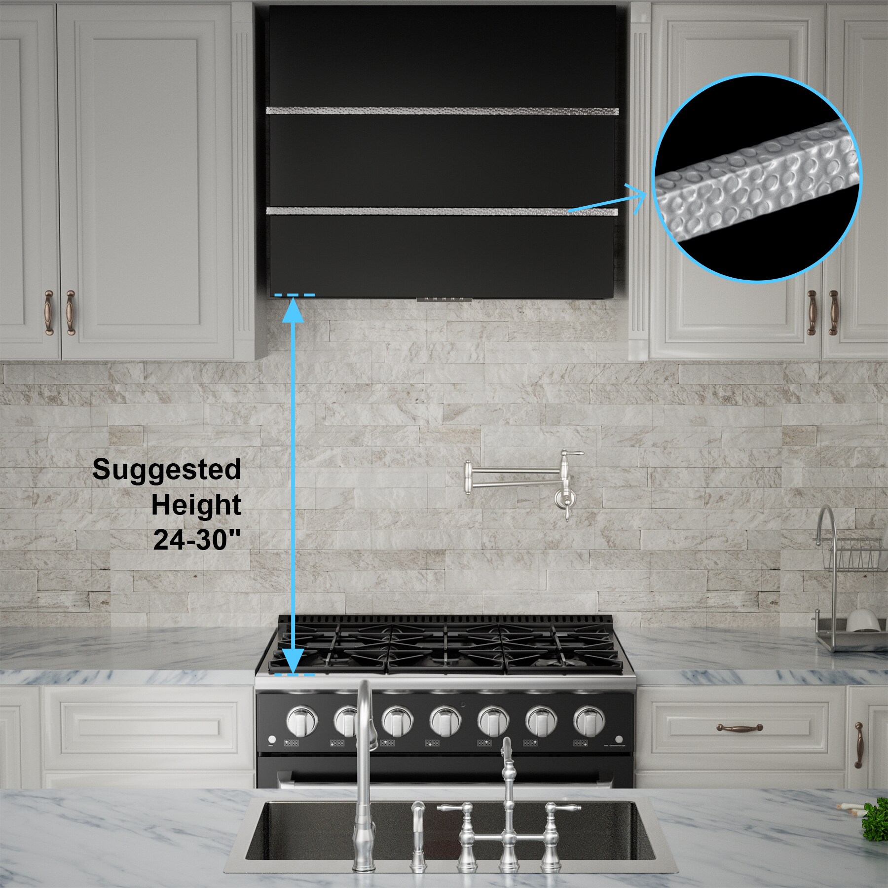 Akicon AK-HS36HC-JBN Wall-Mounted-Range-Hoods - View #5