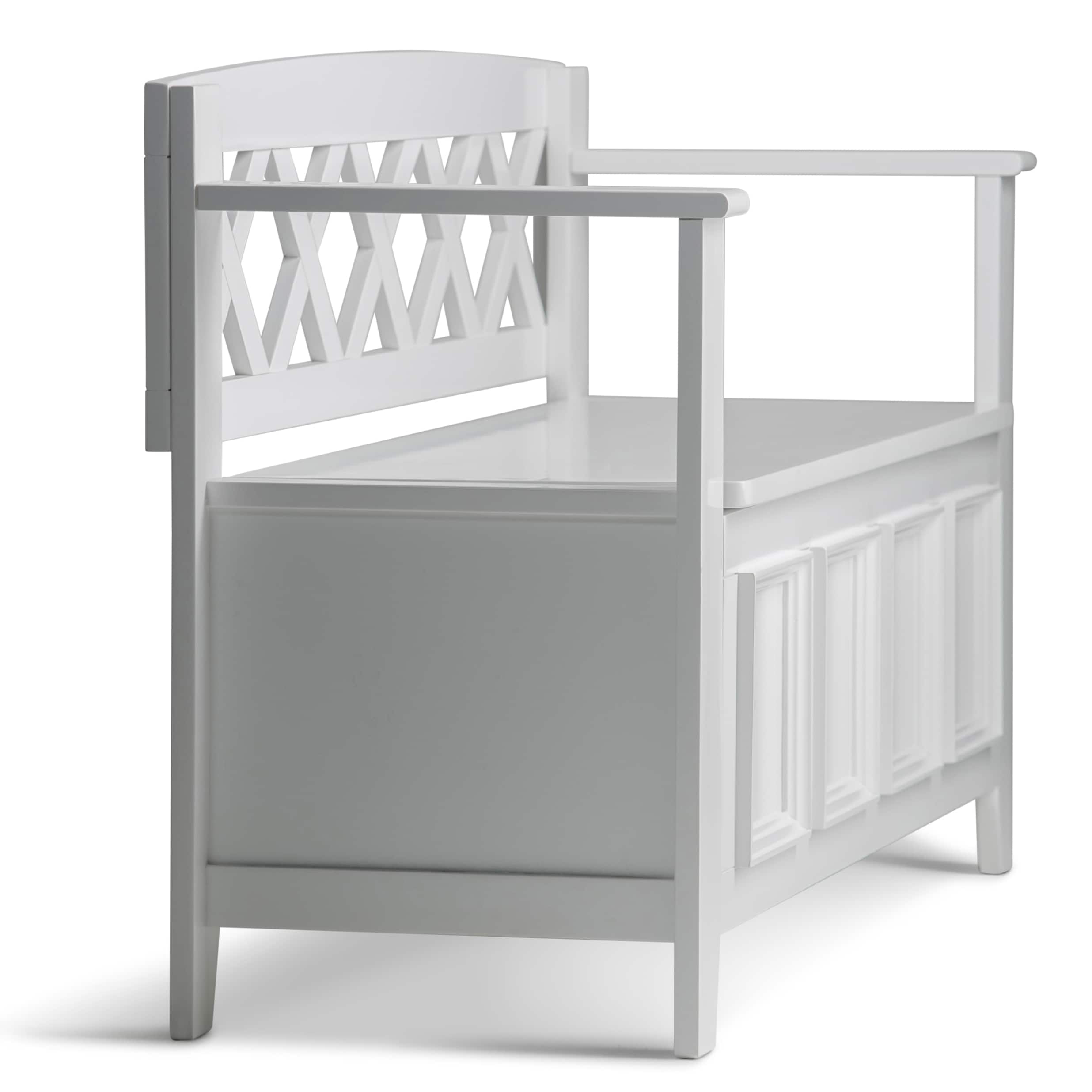 Simpli Home AXCAB-BNCH-W bench - View #6