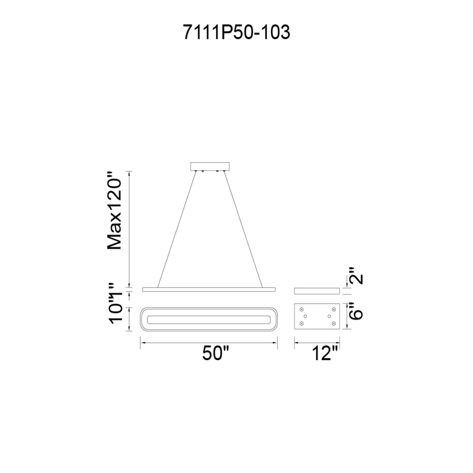 CWI Lighting 7111P50-103 b090015 - View #3