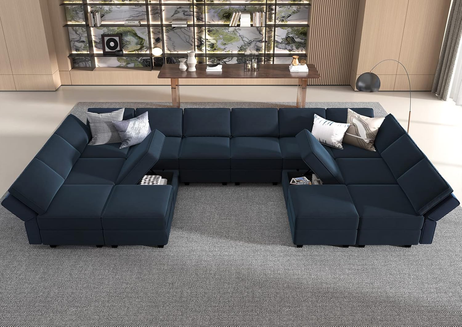 Belffin BF196-12B2C-BLUE futons - View #5