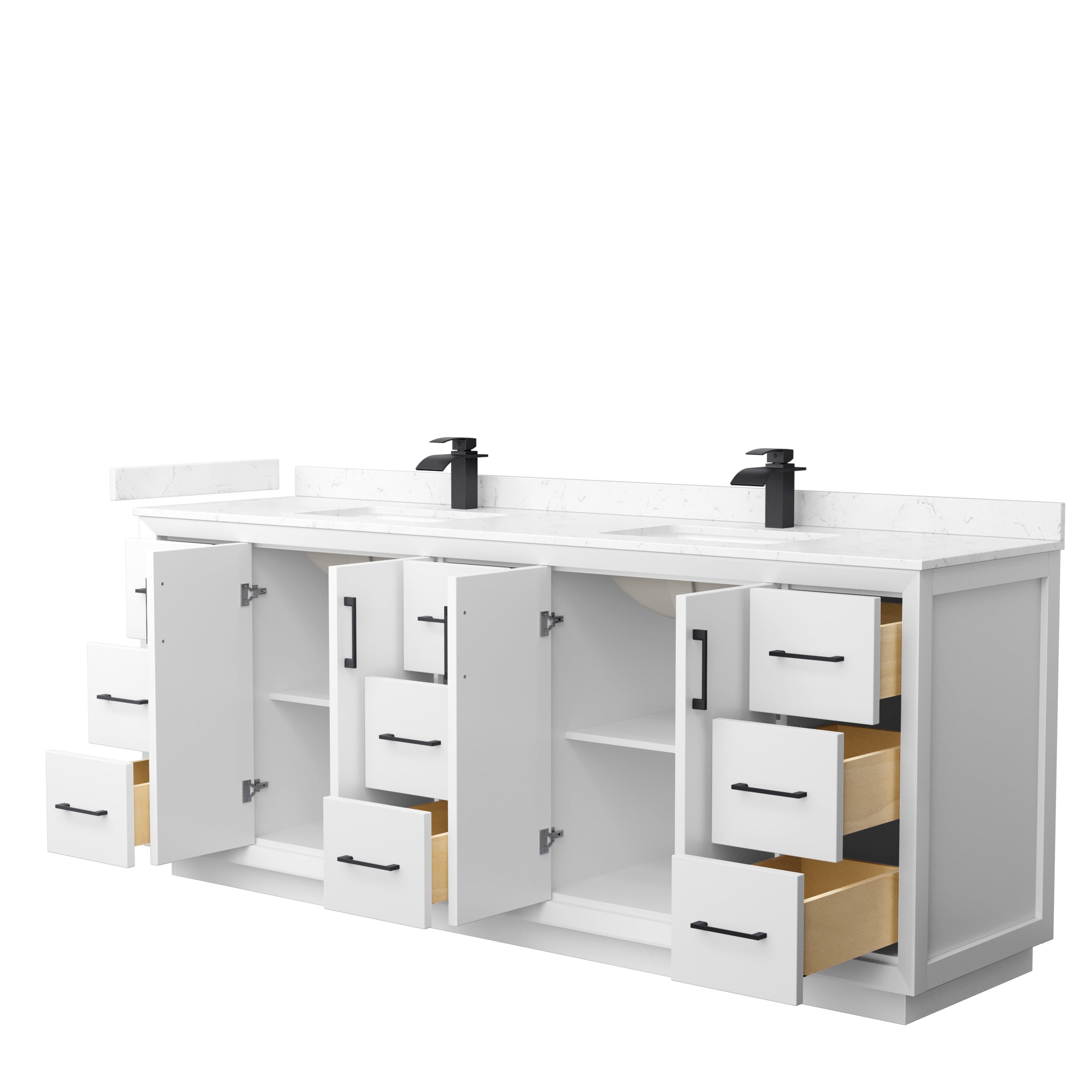 Wyndham Collection WCF414184DWBC2UNSMXX Bath-Vanity-Combo - View #2