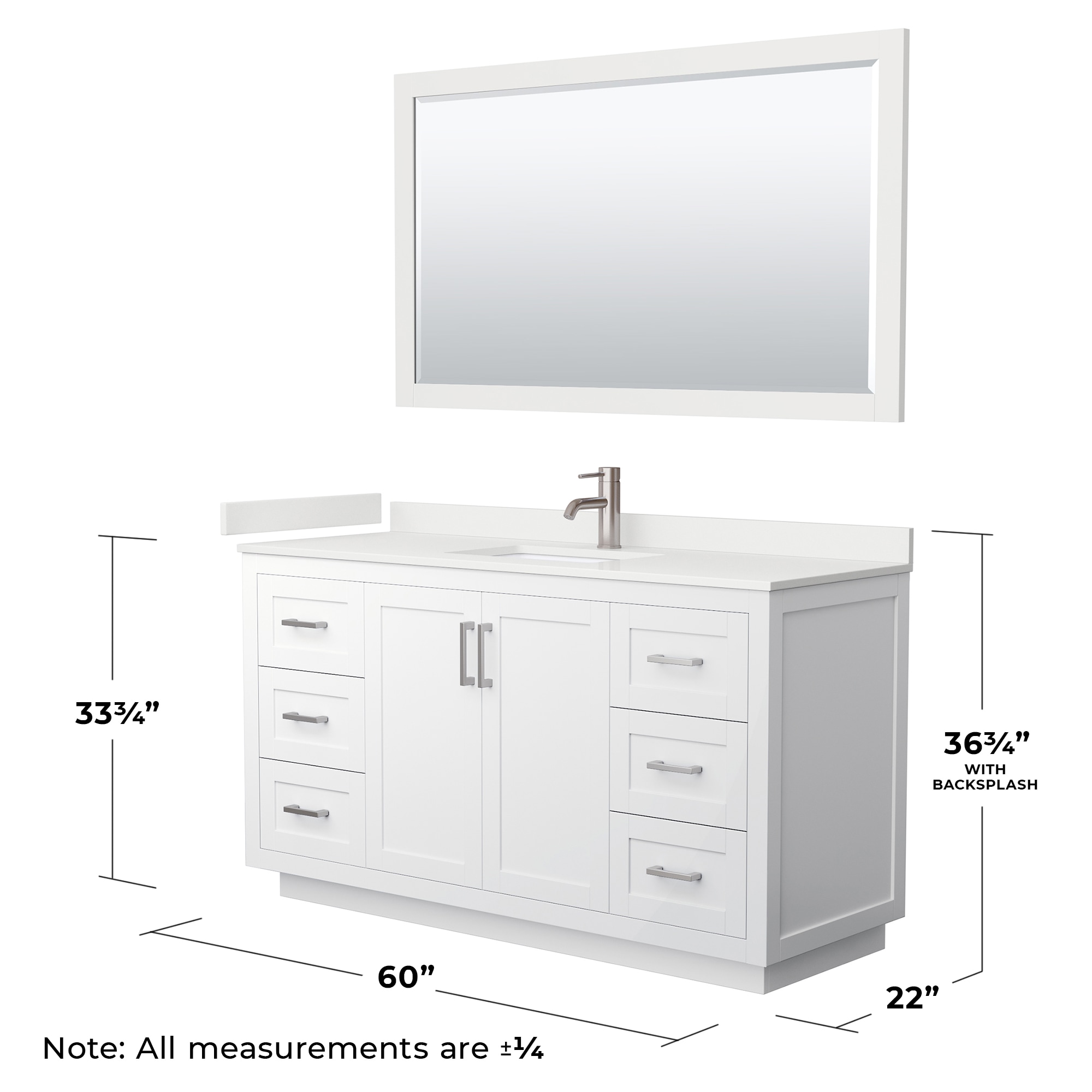 Wyndham Collection WCF292960SWHWQUNSM58 Bath-Vanity-Combo - View #6