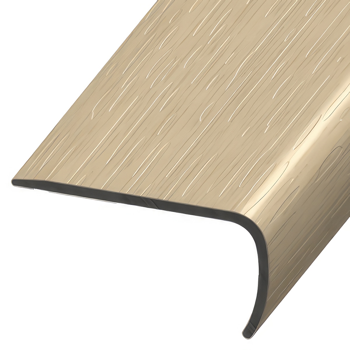 Versatrim VE-113512 Jazz DecoCore Lucida-Jazz DecoCore-White Oak Prefinished 1-in T x 2-in W x 94-in L PVC Square cap