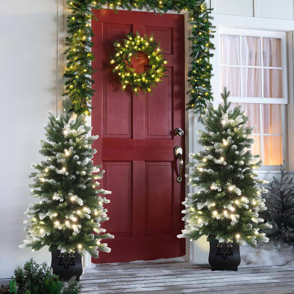 LuxenHome WHAP2476 Artificial-Christmas-Trees - View #7