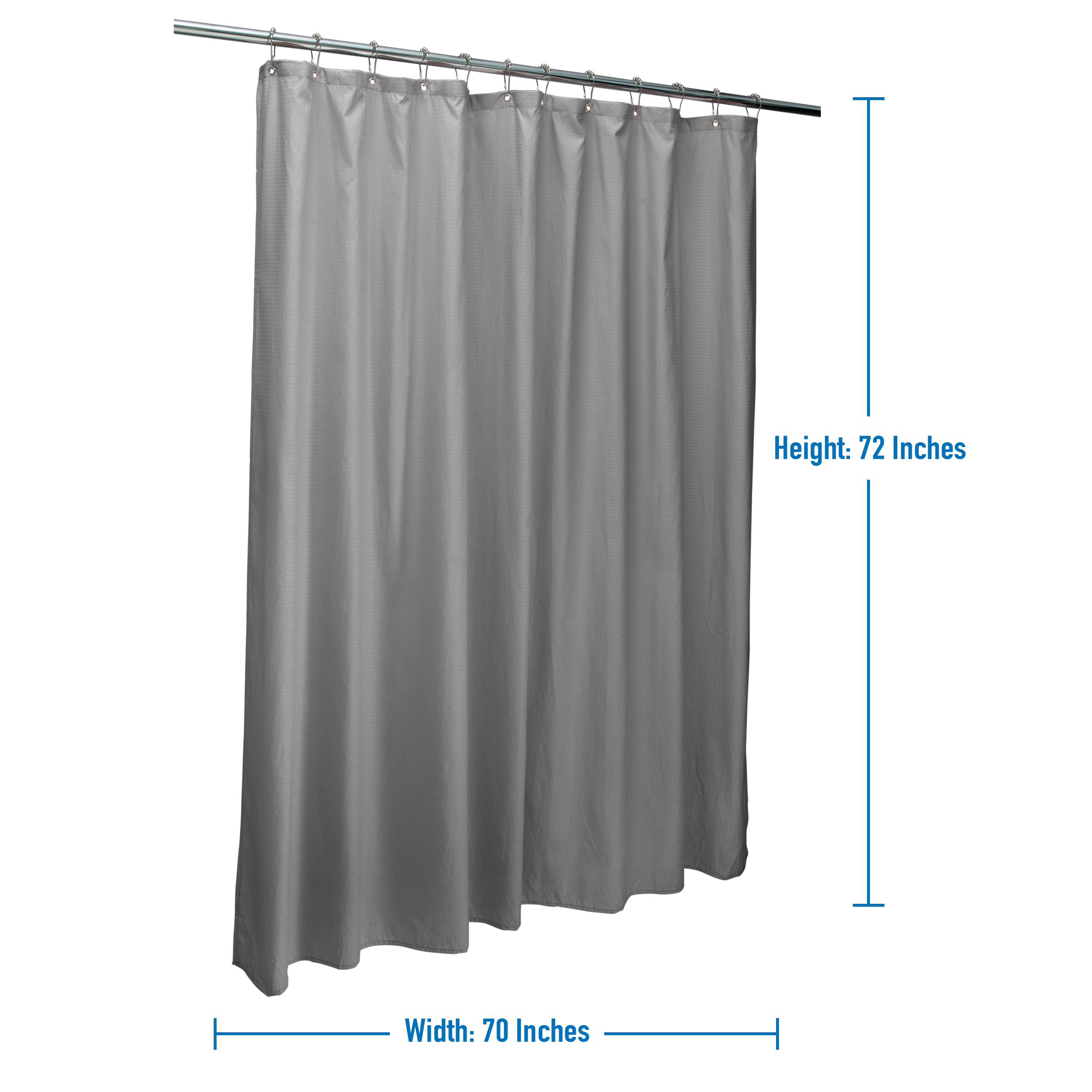 Bath Bliss 5417-HEATHER Shower-Curtains-Liners - View #2
