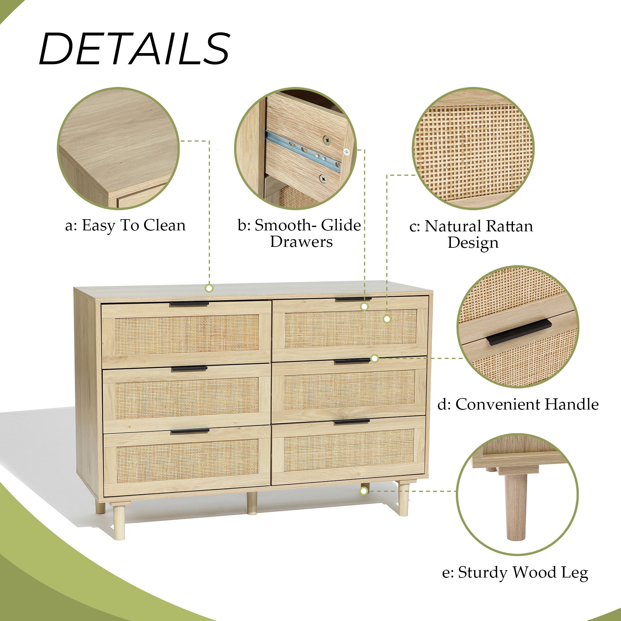 LuxenHome WHIF1632 dressers - View #5