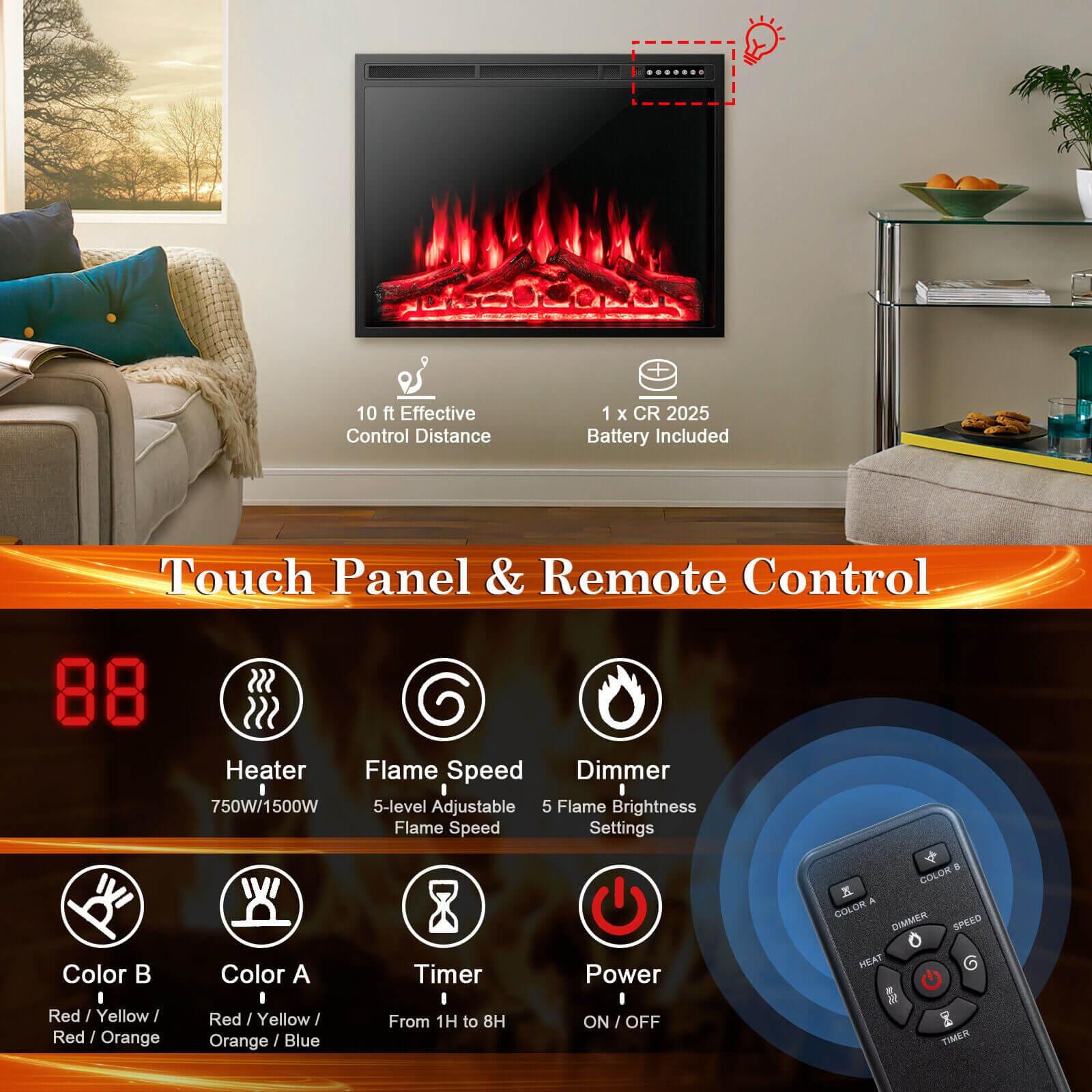 BABOOM BOM-10190-CO Electric-Fireplaces - View #8