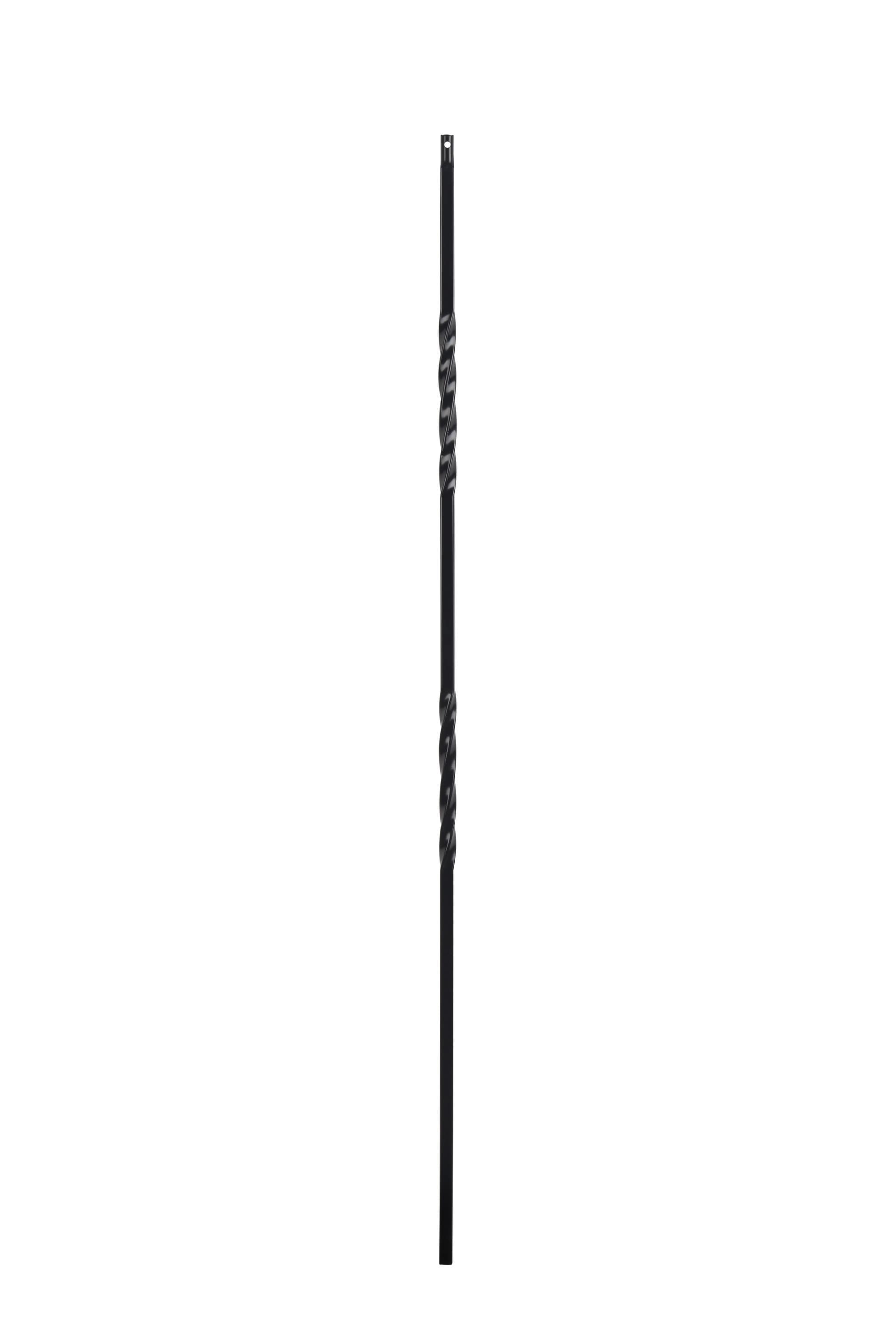  SP879 44-in x 0.53-in Classic Black Steel Pin Top Stair Baluster
