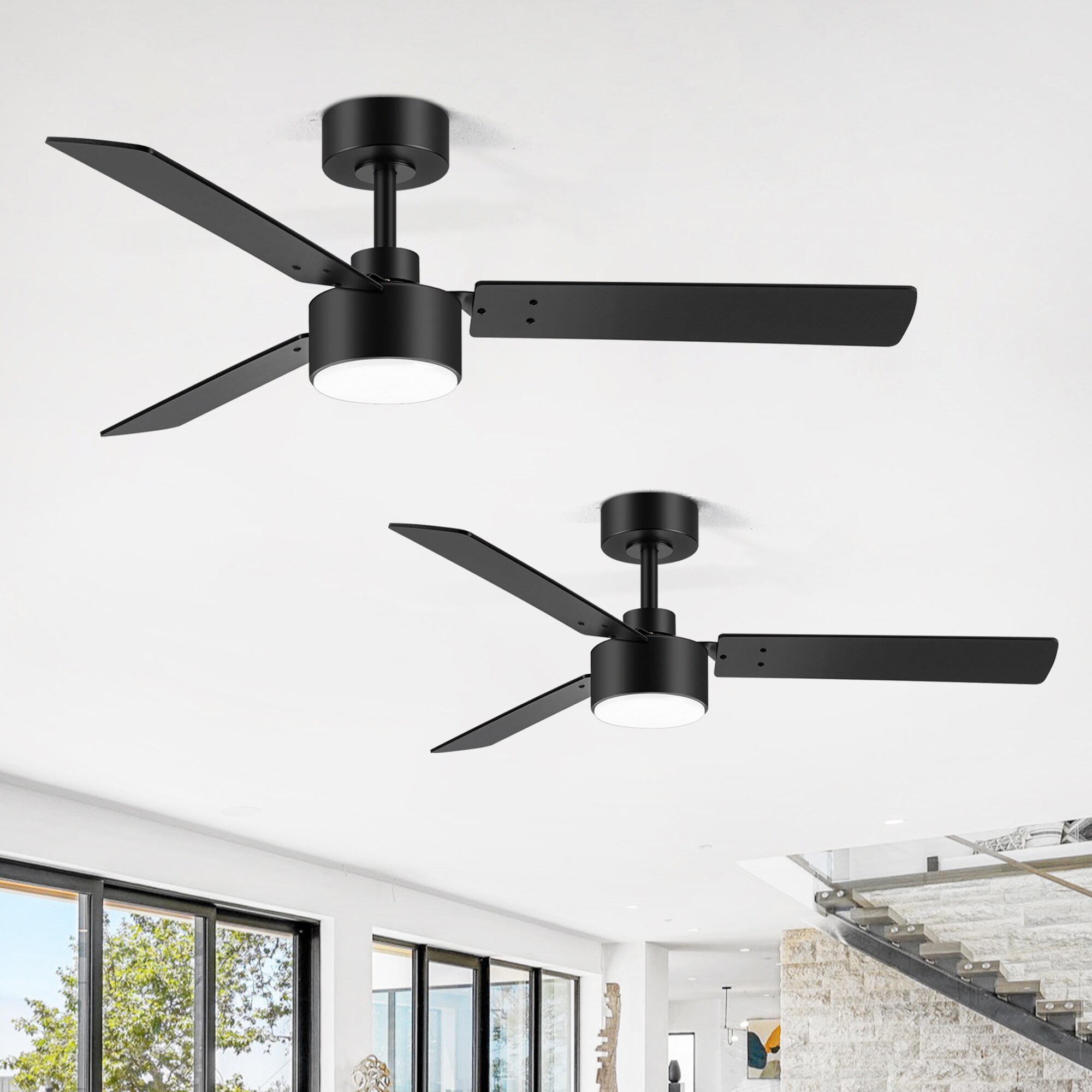 Breezary 30025-BK-2PCS Ceiling-Fans - View #3