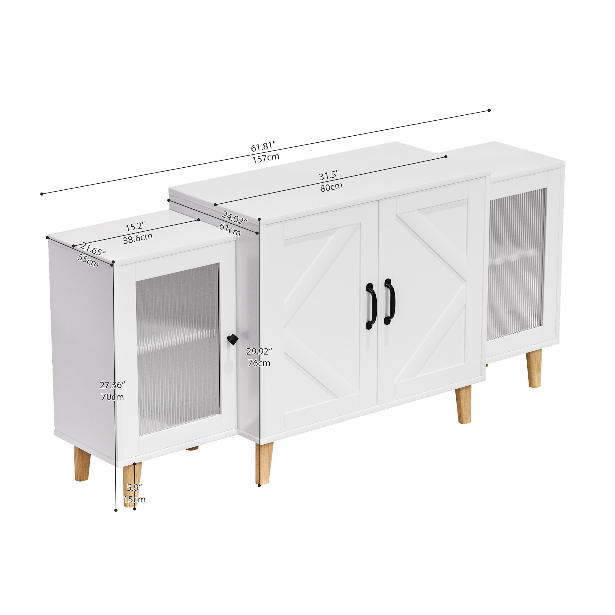 VOUA SAF-YSPK-WH Tv-Stands - View #2