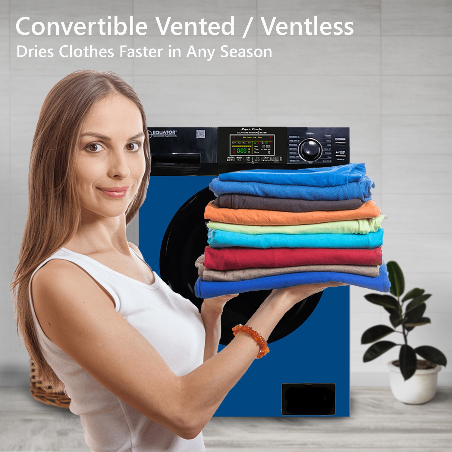 Equator Advanced Appliances EZ 5500 CV BL/BK Combination-Washers-Dryers - View #9
