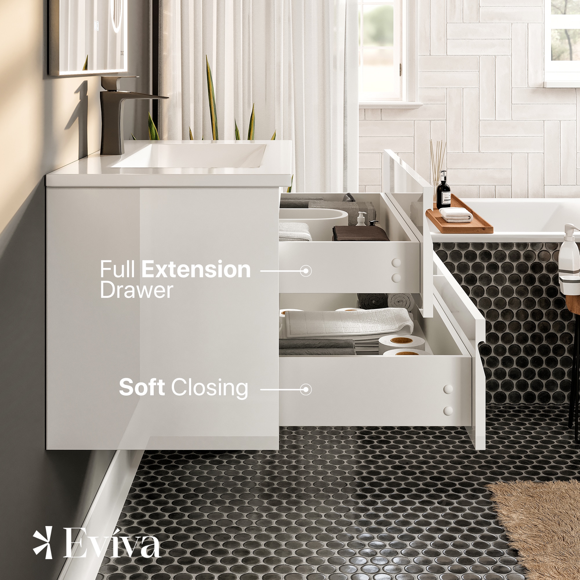 Eviva EVVN23-39WH-WM Bath-Vanity-Combo - View #5