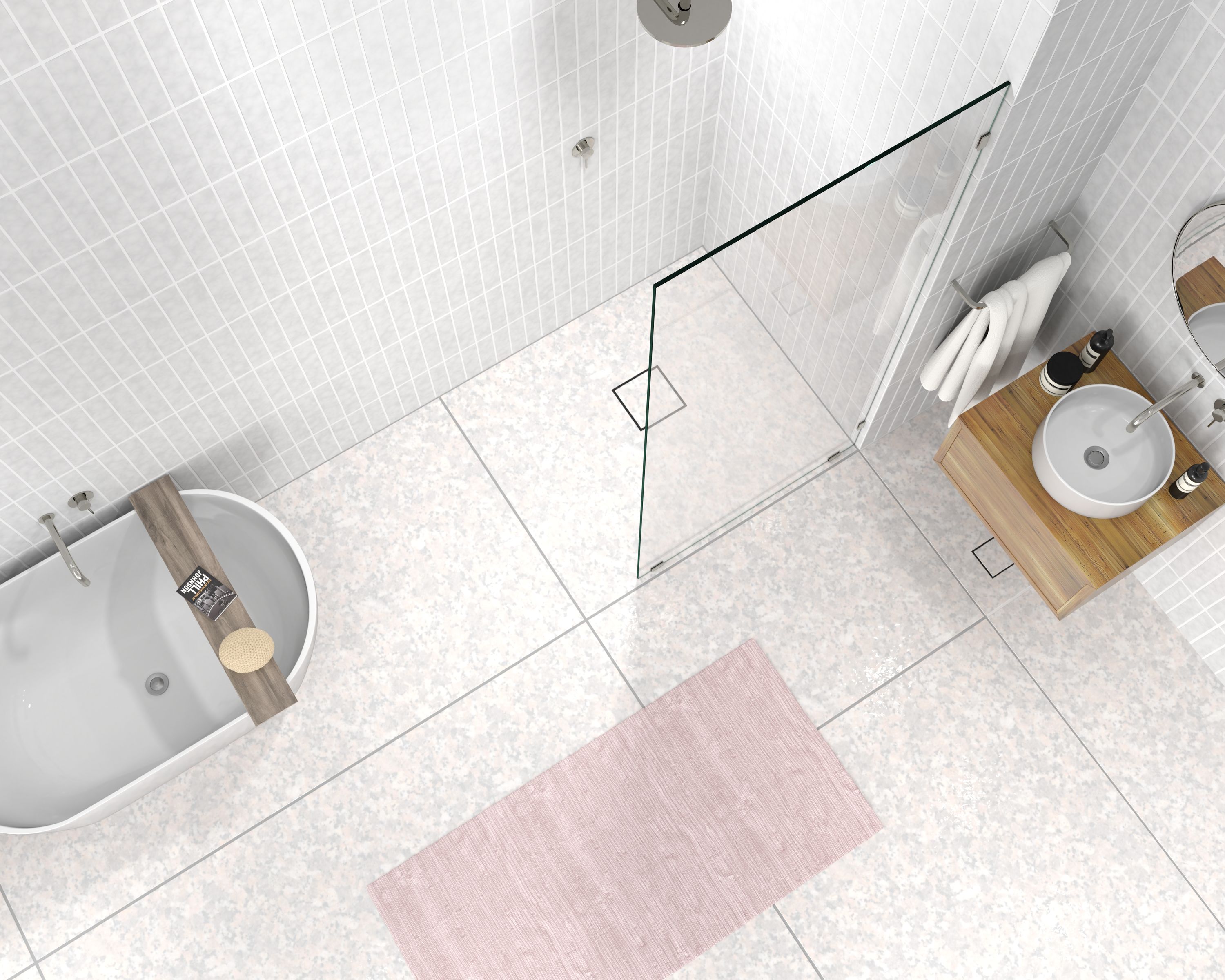 Glass Warehouse GW-SFP-34-BN Shower-Doors - View #4