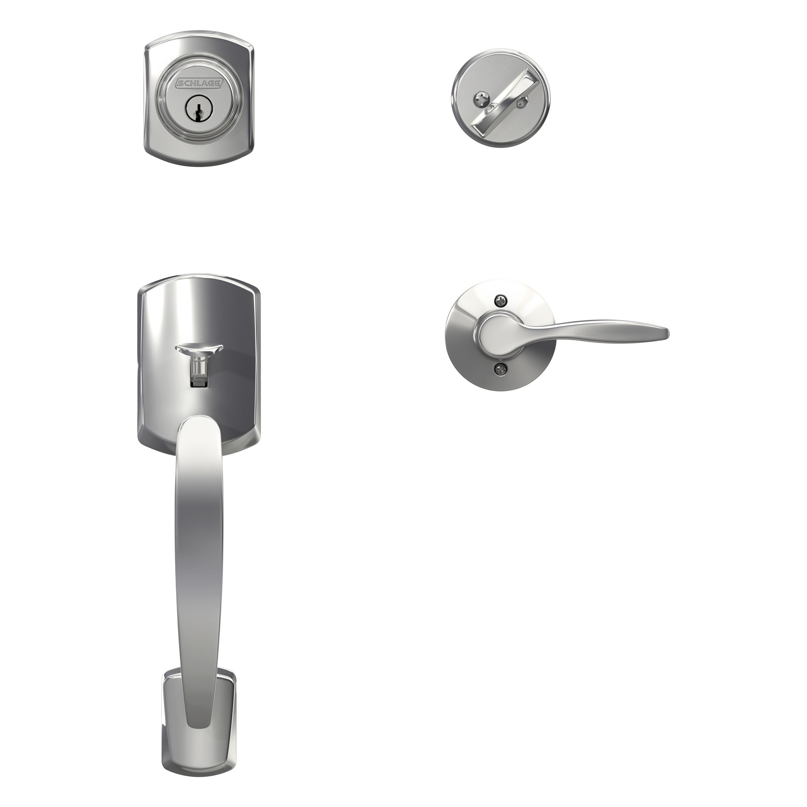 Schlage F60 GRW 625 DEL LH handlesets - View #3