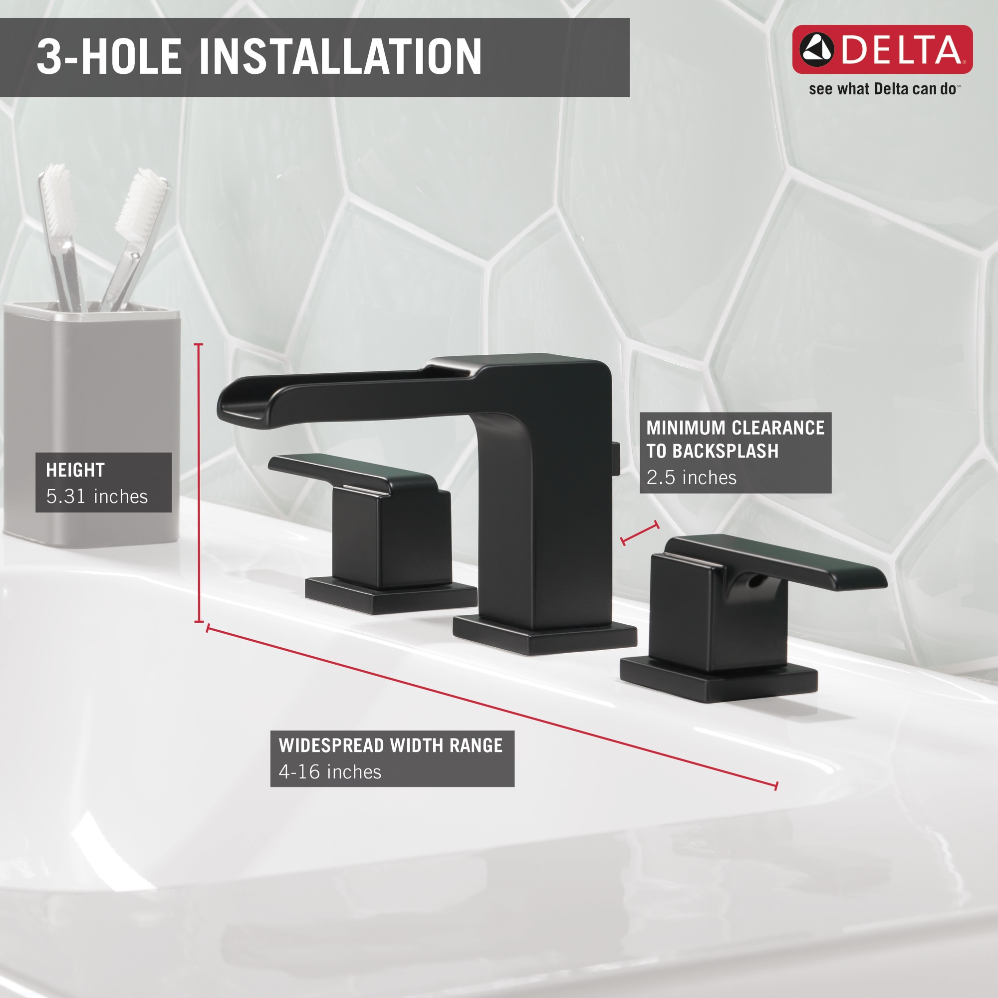 Delta 3568LF-BLMPU Lavatory-Faucets - View #4