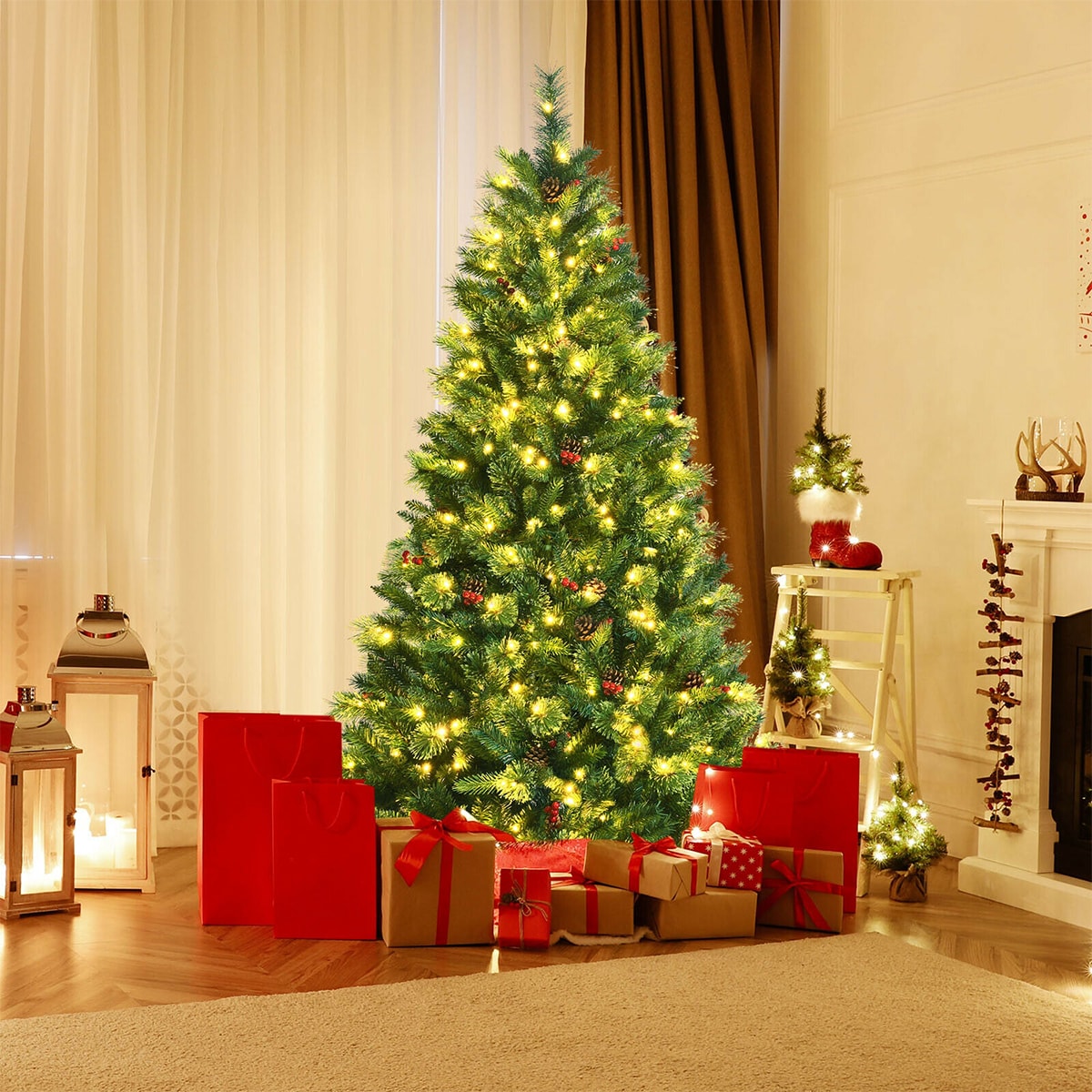 WELLFOR CM-HJY-23450US Artificial-Christmas-Trees - View #8