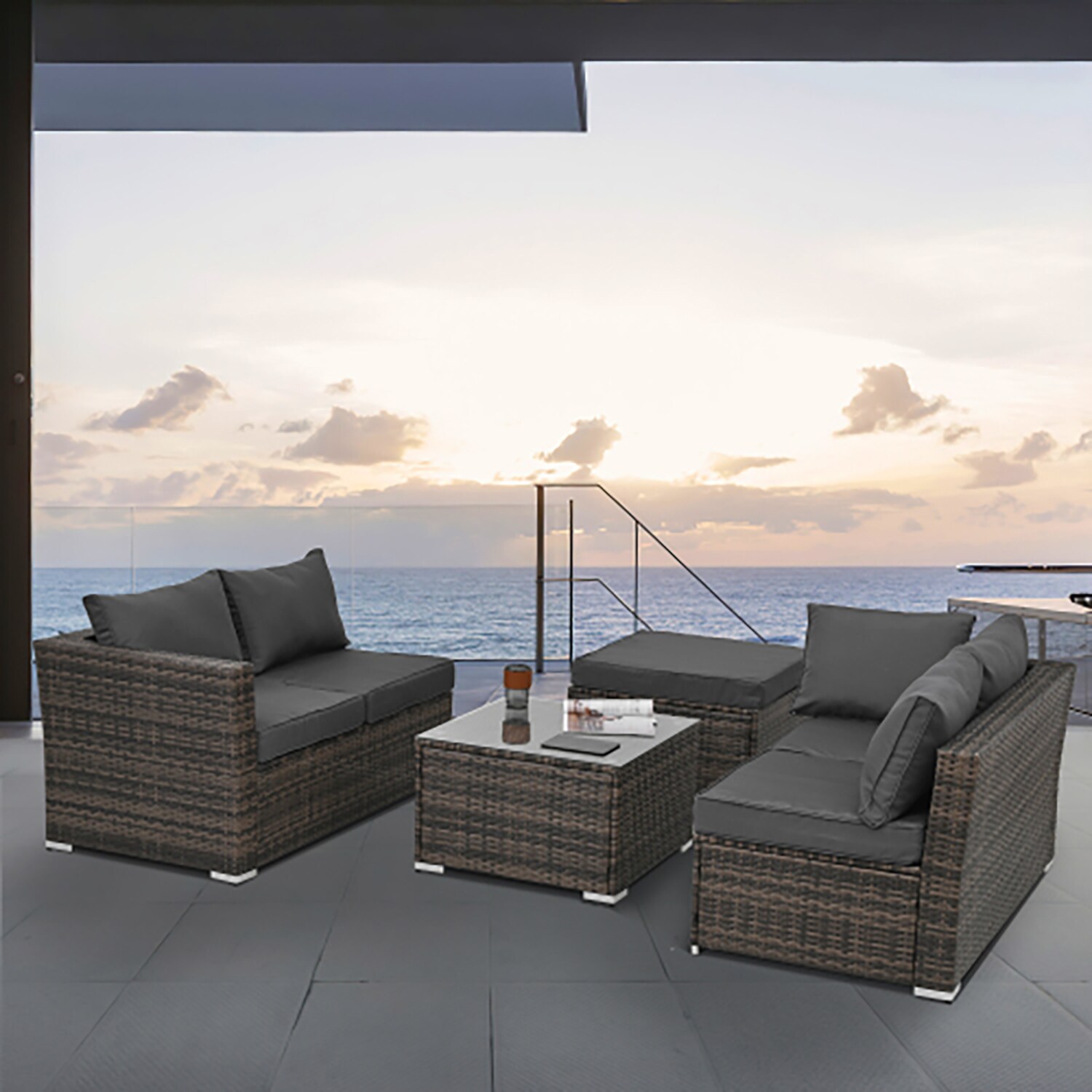 GZMR GM-DH-00019 Patio-Conversation-Sets - View #3