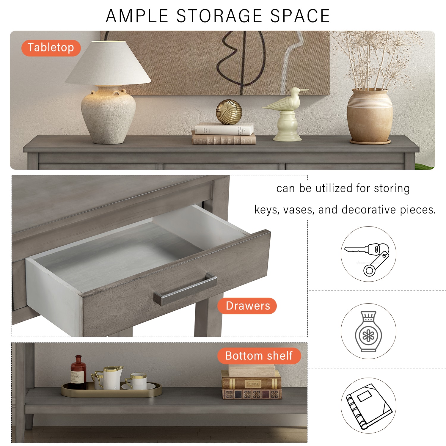 ModernLuxe N711P234485E Console-Sofa-Tables - View #12