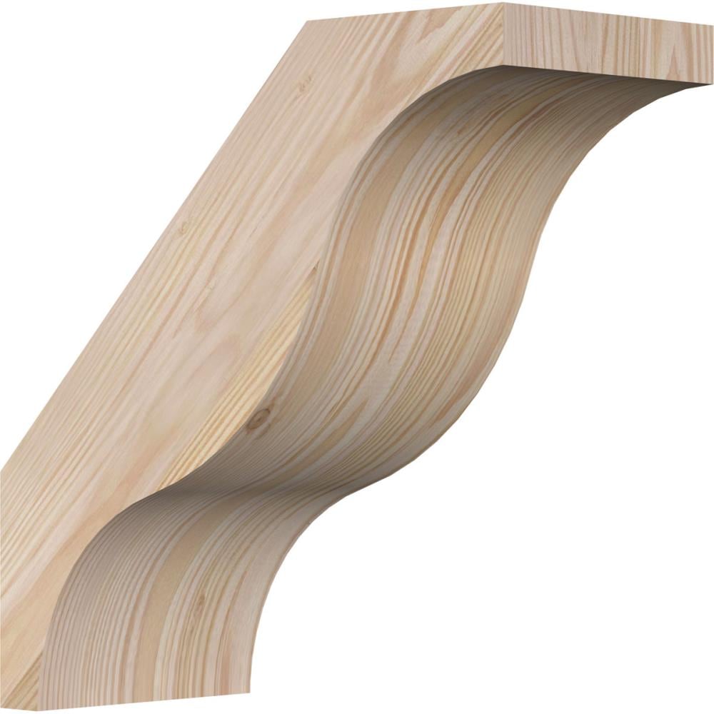 Ekena Millwork BRC06X12X12FST00SDF 5-1/2-in x 12-in x 12-in Douglas Fir Unfinished Wood Funston Smooth Knee Brace