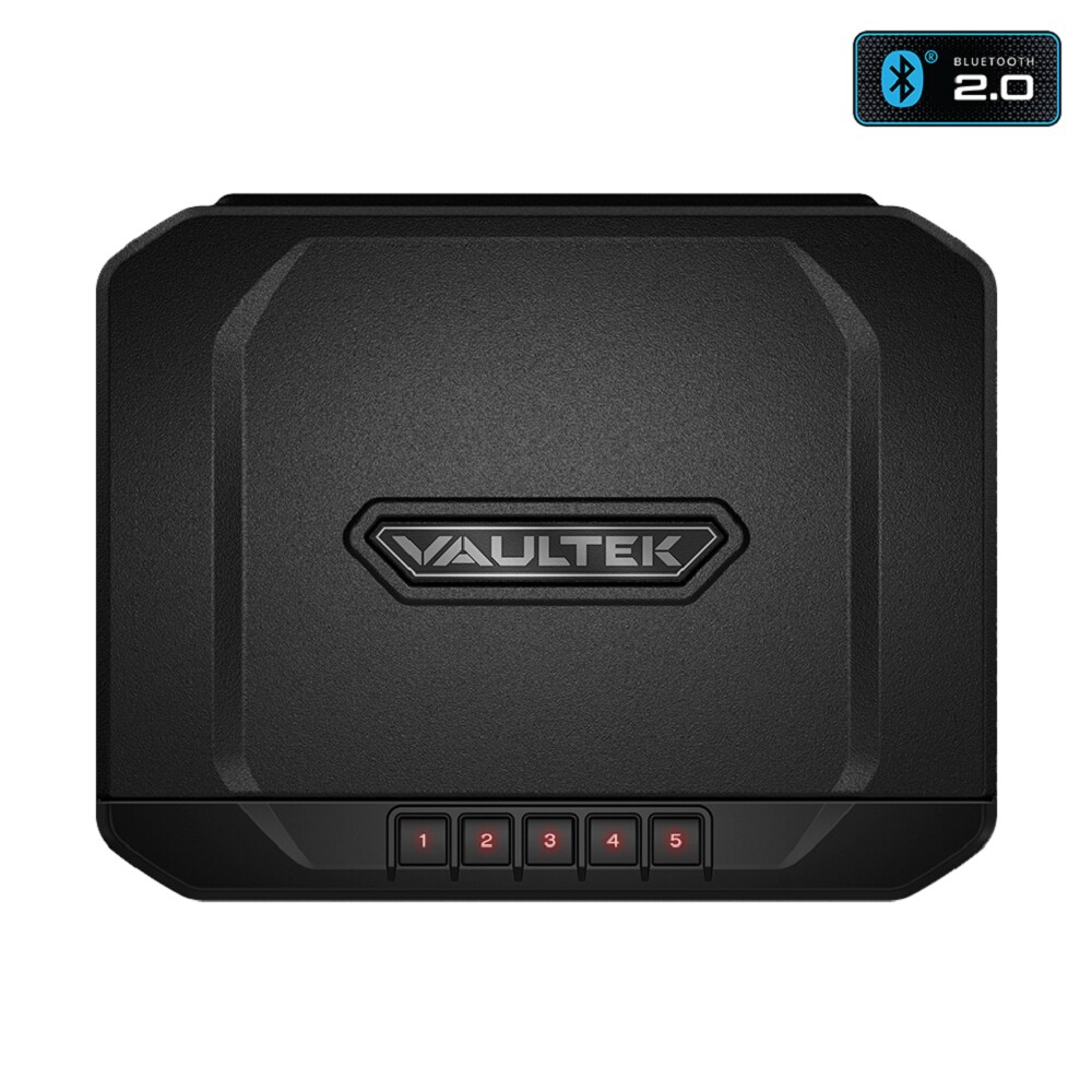 Vaultek VS20-BK VS20 Compact Bluetooth Enabled 2 -Gun Electronic/Keypad Gun safe with Interior Lighting